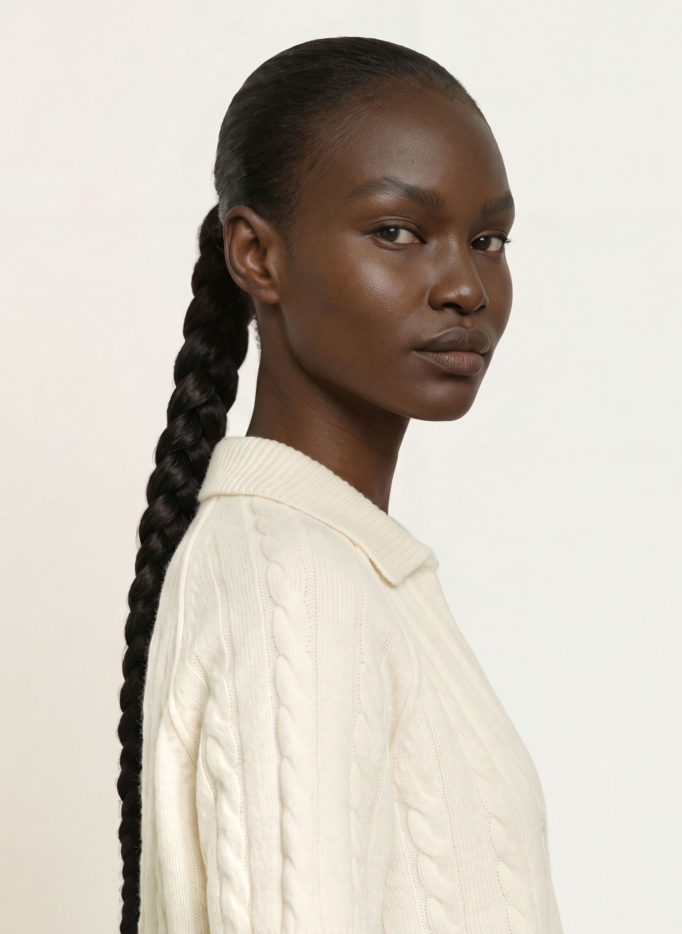 KUJTEN Strickshirt AENOR aus Cashmere: CREME