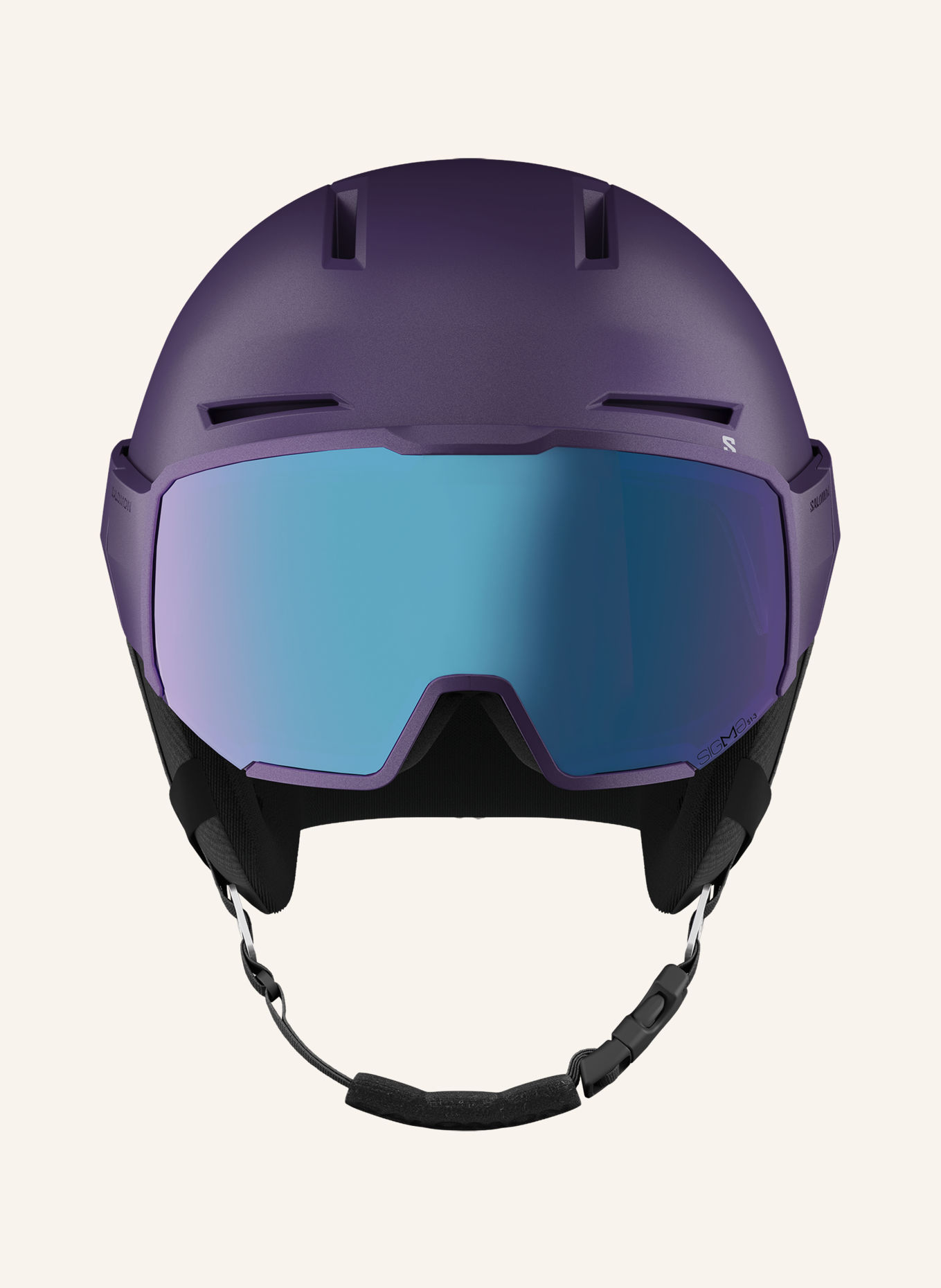 SALOMON Set OSMO PRO SIGMA PHOTO: Skihelm en Skibril: DONKERPAARS
