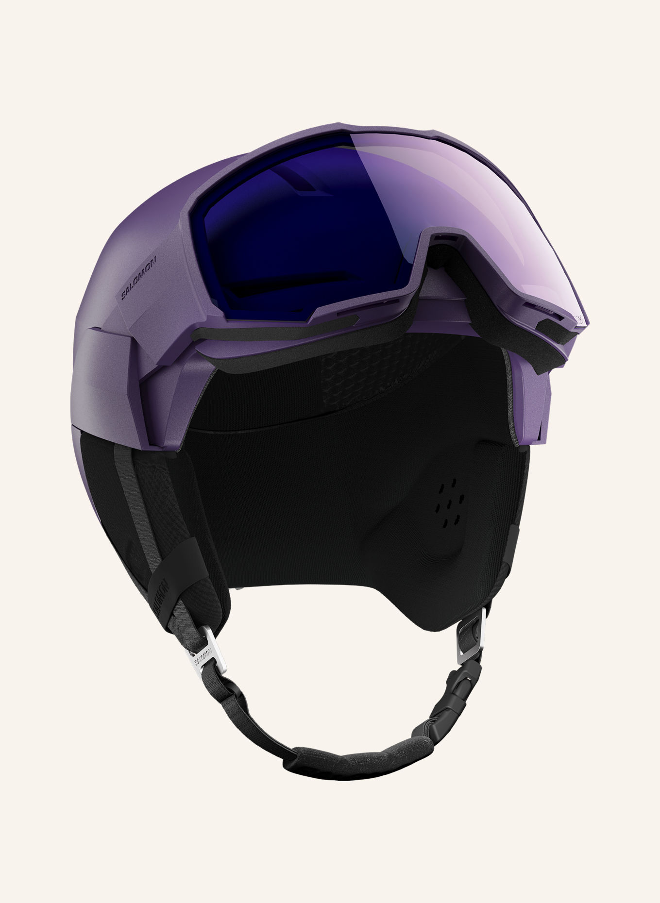 SALOMON Set OSMO PRO SIGMA PHOTO: Skihelm en Skibril: DONKERPAARS