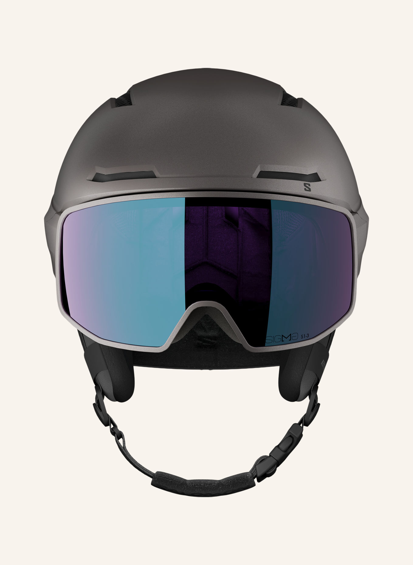 SALOMON Set DRIVER PRO SIGMA PHOTO MIPS: Skihelm en Skibril: GRIJS / ZWART
