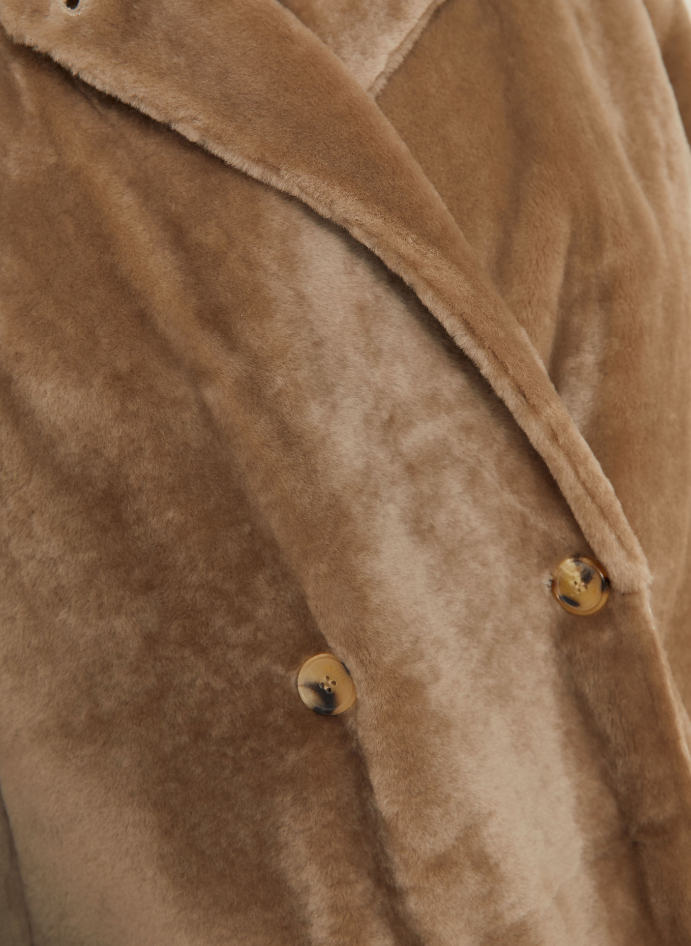 UTZON Omkeerbare leren jas CHIKA: BEIGE