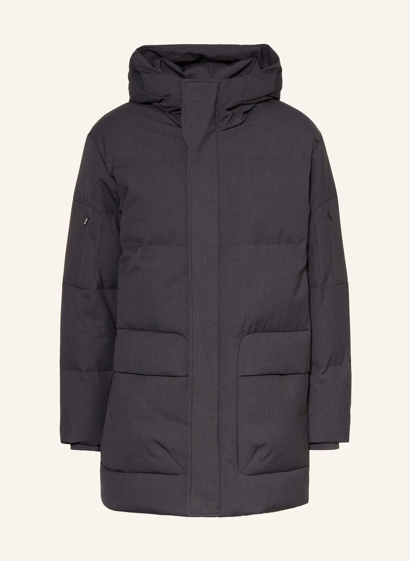 DUNO PARMA Down parka: DARK GRAY