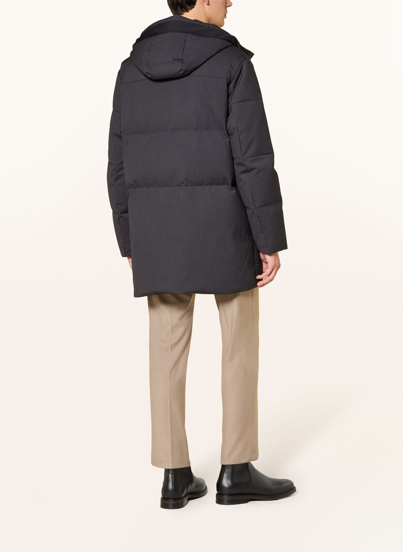 DUNO PARMA Down parka: DARK GRAY