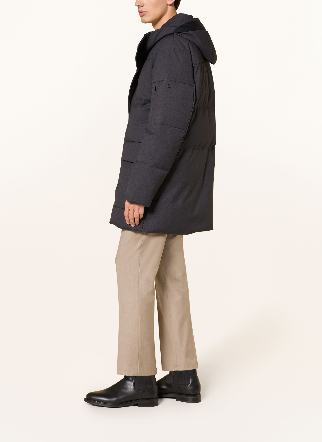 DUNO PARMA Down parka: DARK GRAY