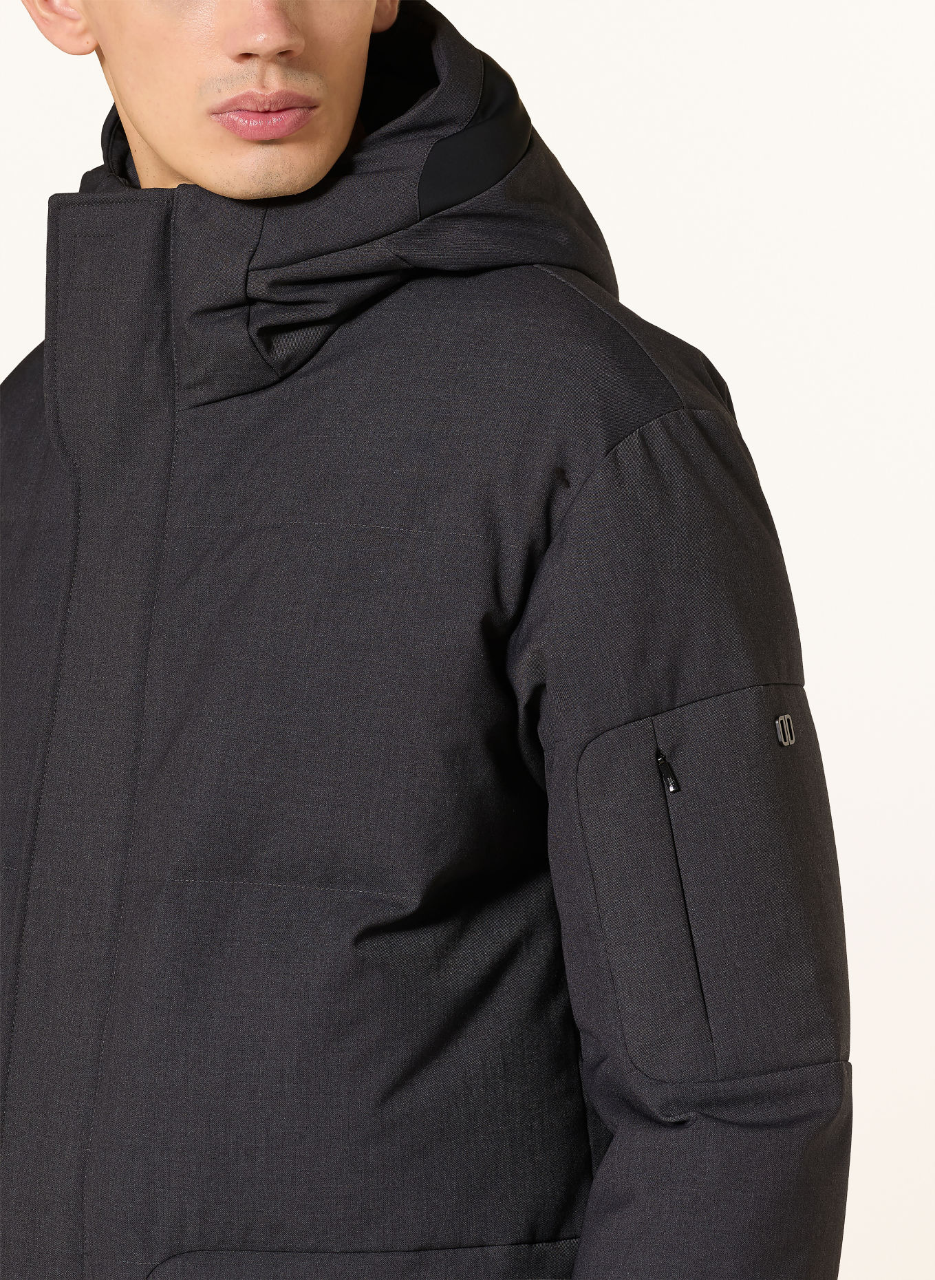 DUNO PARMA Down parka: DARK GRAY