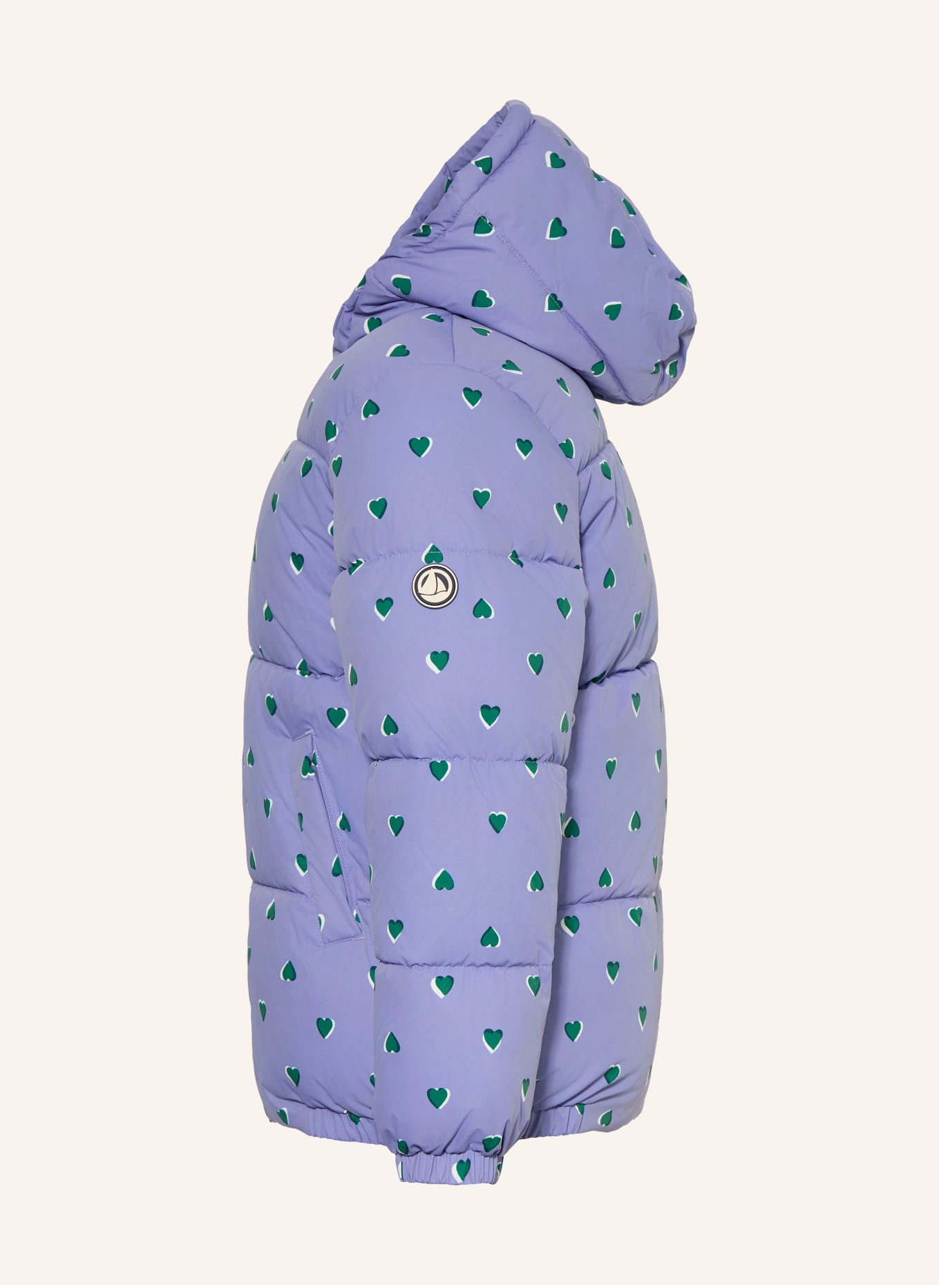 PETIT BATEAU Steppjacke: HELLBLAU / DUNKELGRÜN / WEISS