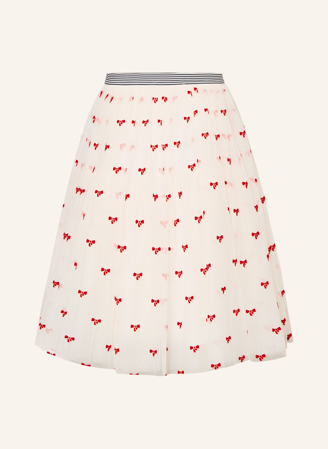 PETIT BATEAU Tüllrock: WEISS / ROT