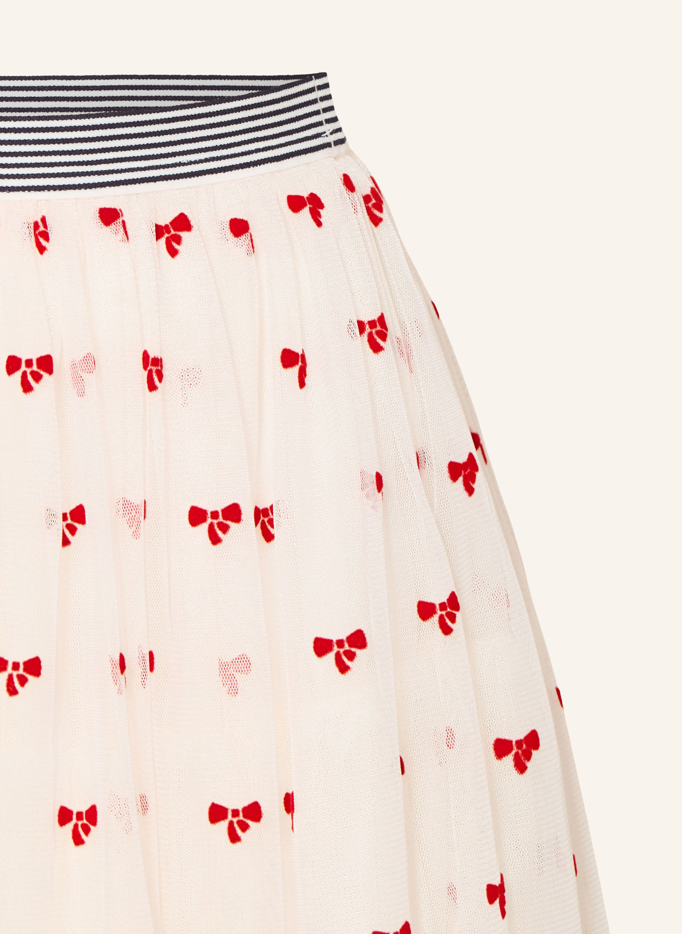 PETIT BATEAU Tüllrock: WEISS / ROT