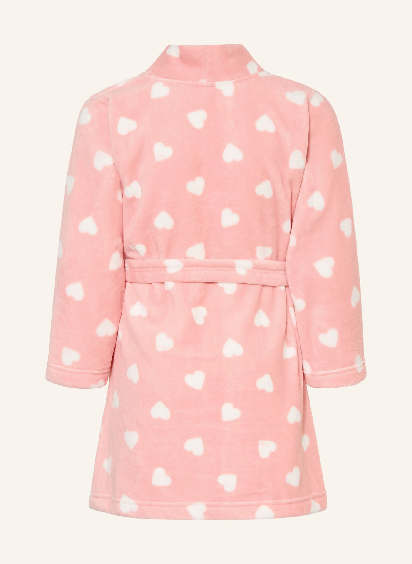 PETIT BATEAU Bademantel: ROSA / WEISS