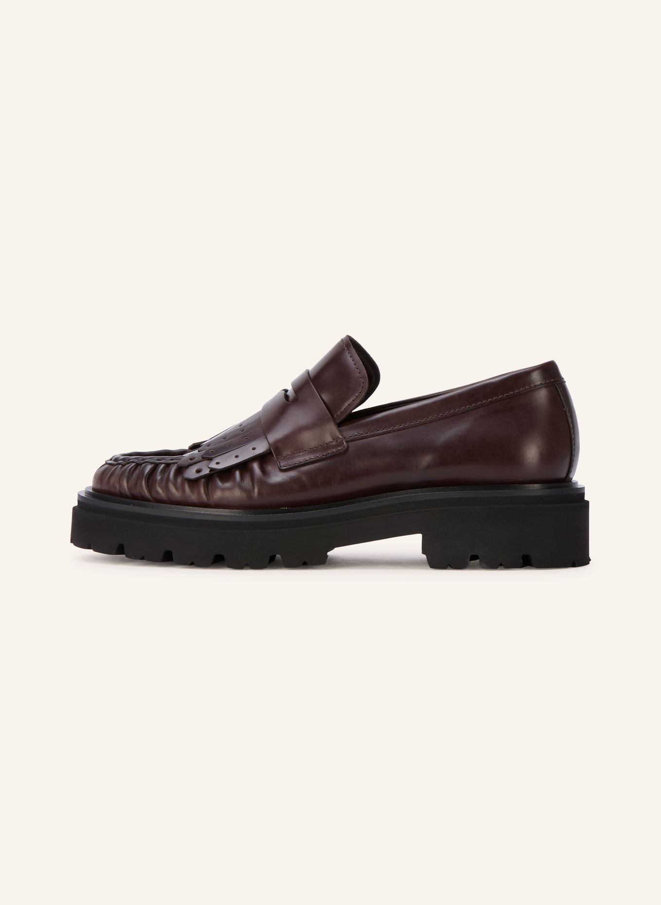 KENNEL & SCHMENGER Loafers à barrette BELL: MARRON FONCÉ
