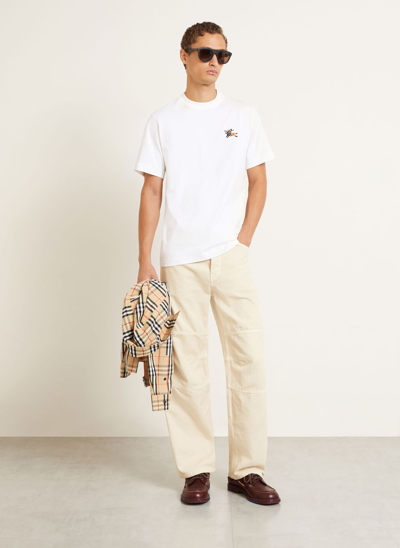 BURBERRY SETH T-shirt: WHITE