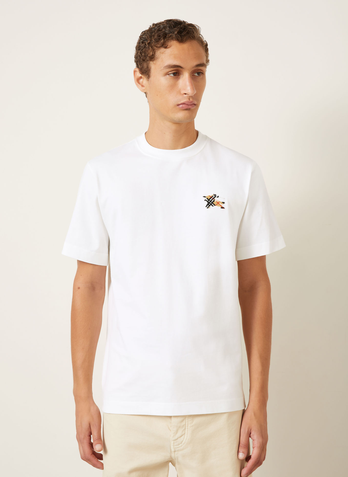 BURBERRY SETH T-shirt: WHITE