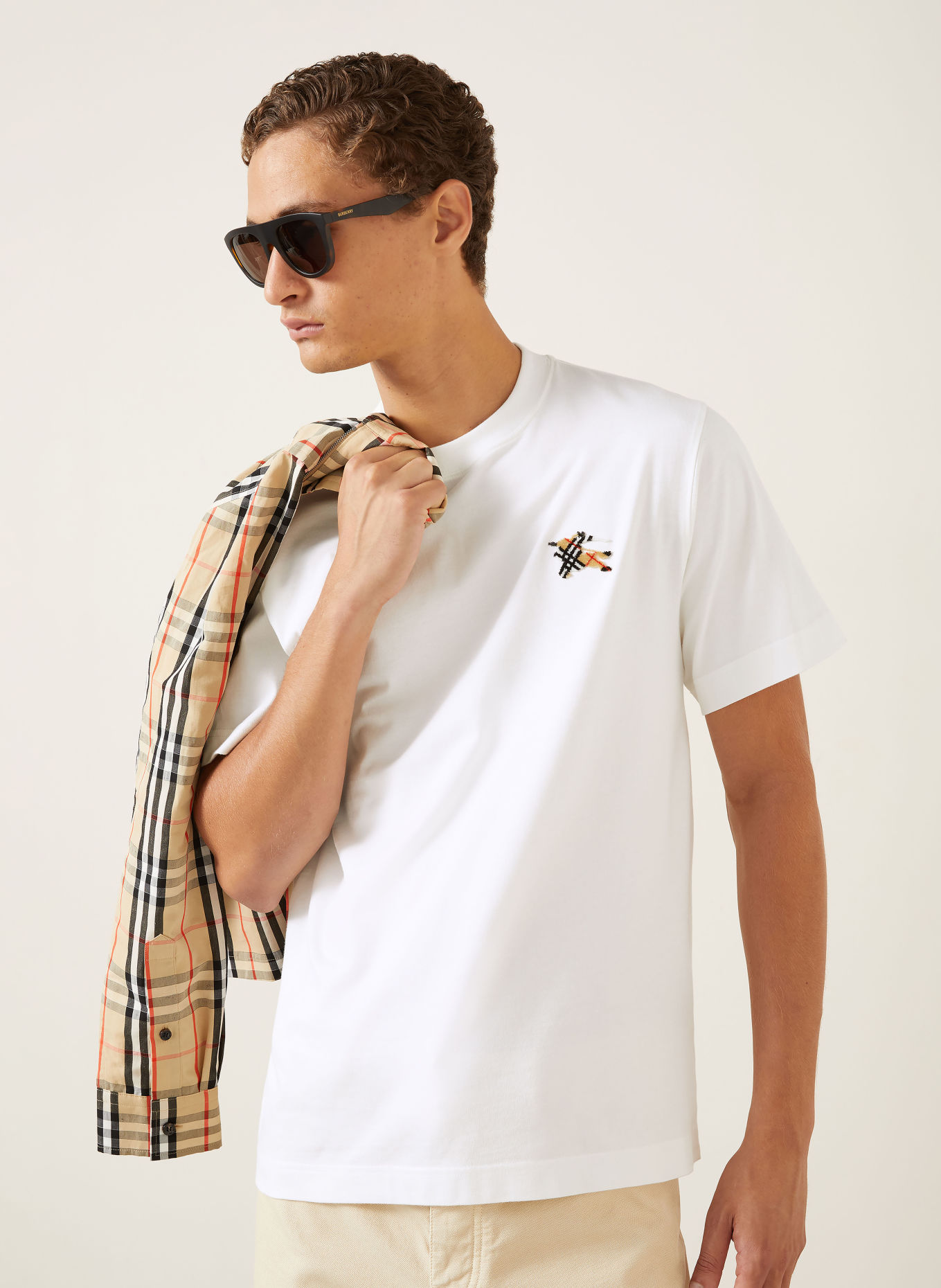 BURBERRY SETH T-shirt: WHITE