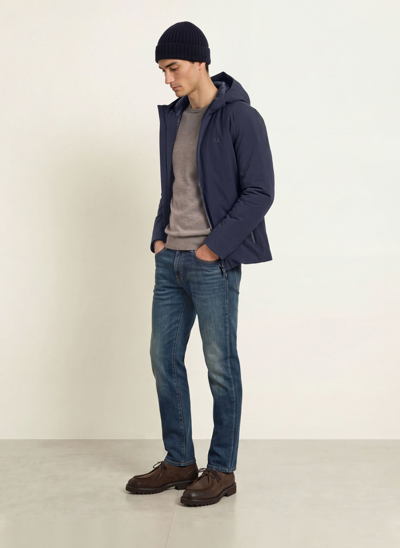UBR Daunenjacke PHANTOM: DUNKELBLAU