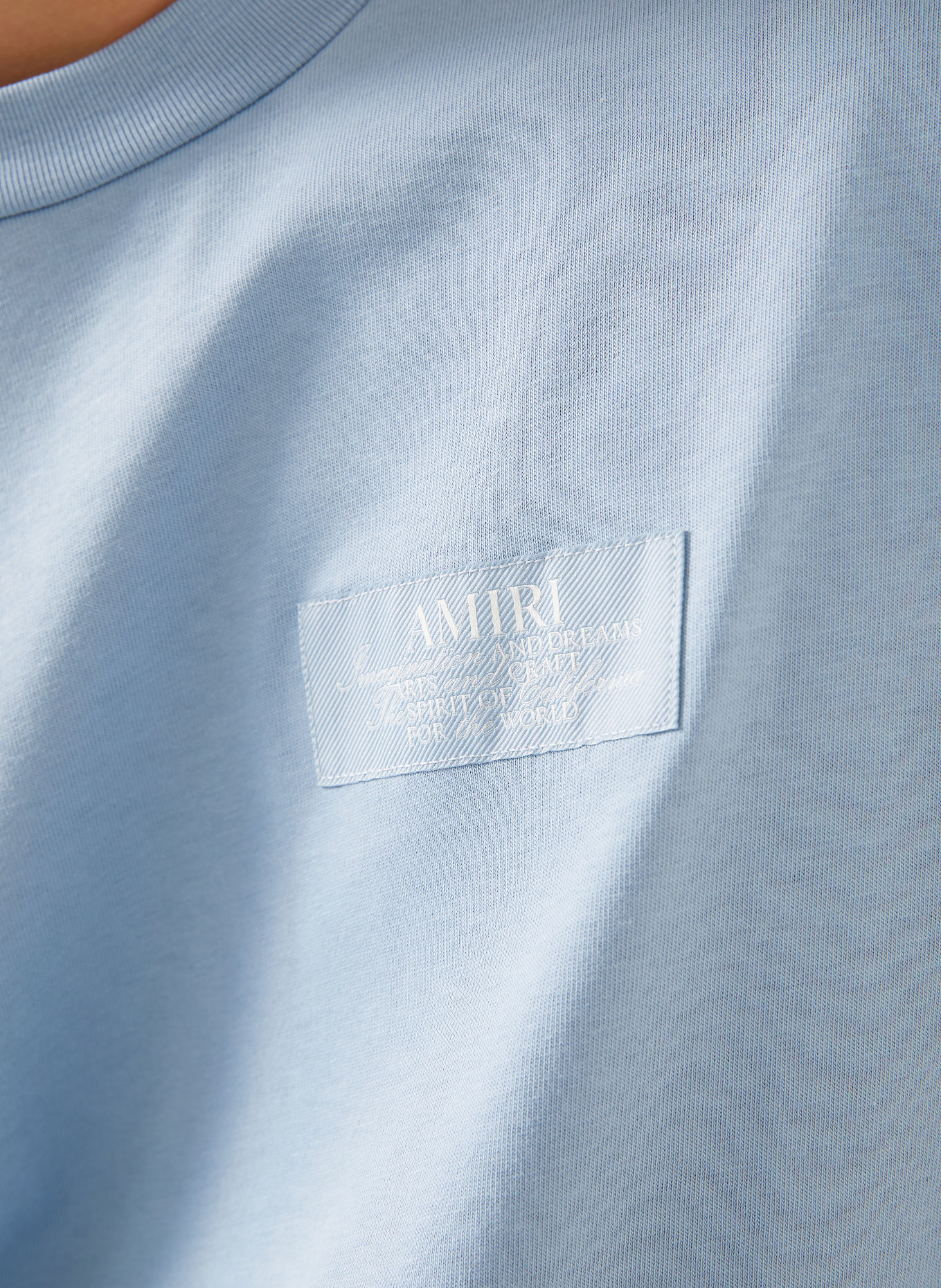 AMIRI T-shirt: LIGHT BLUE