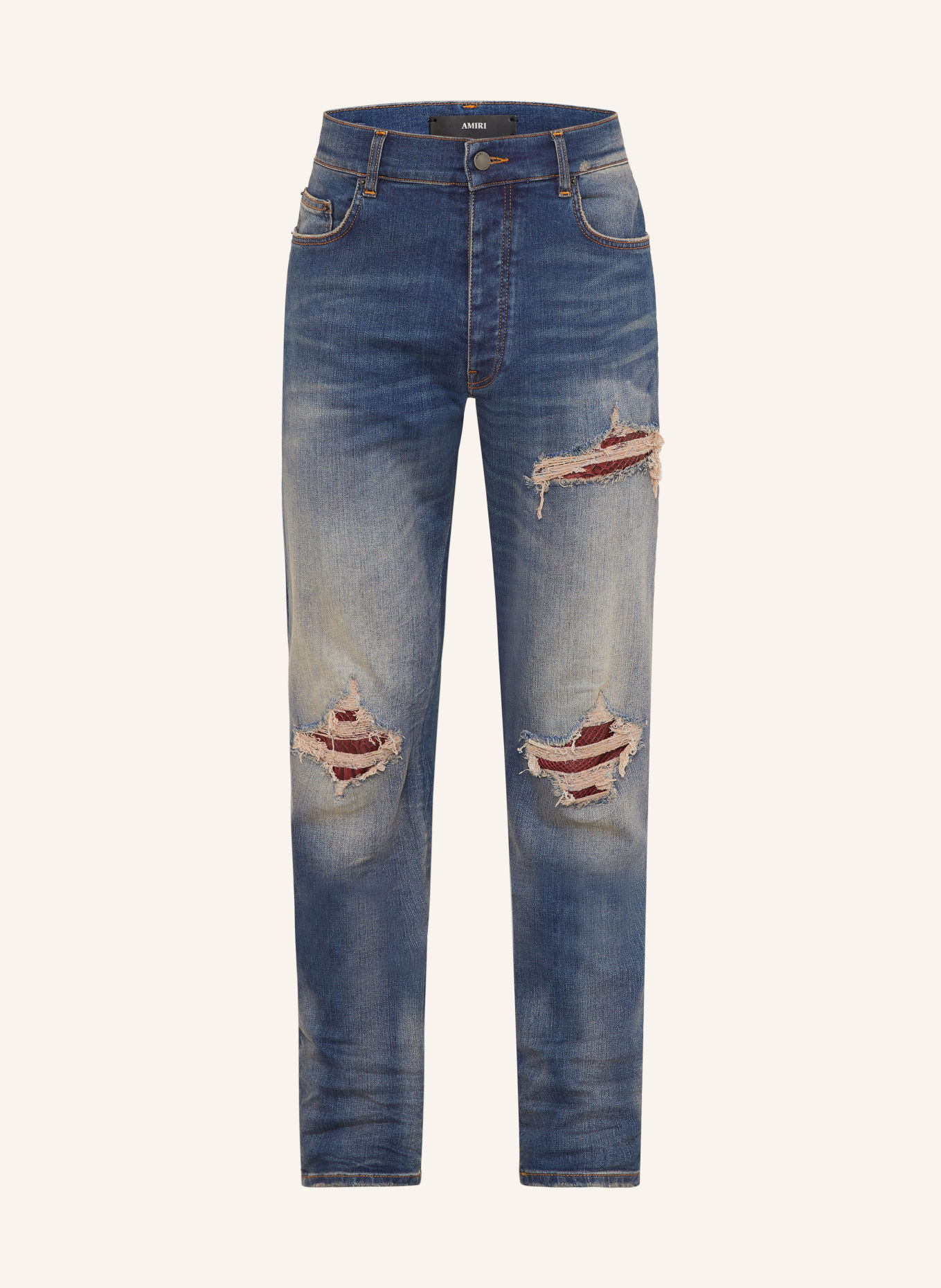 AMIRI Distressed jeans MX1 Skinny Fit: 004P Rich Indigo
