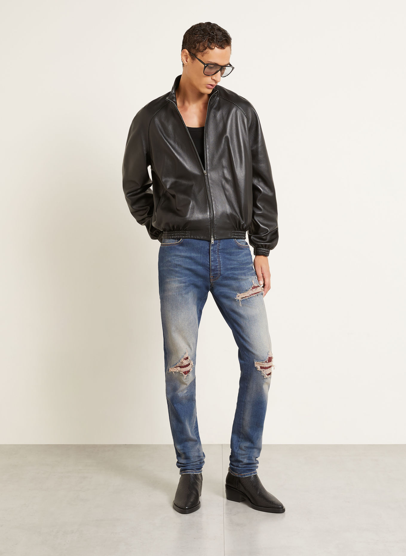 AMIRI Distressed jeans MX1 Skinny Fit: 004P Rich Indigo