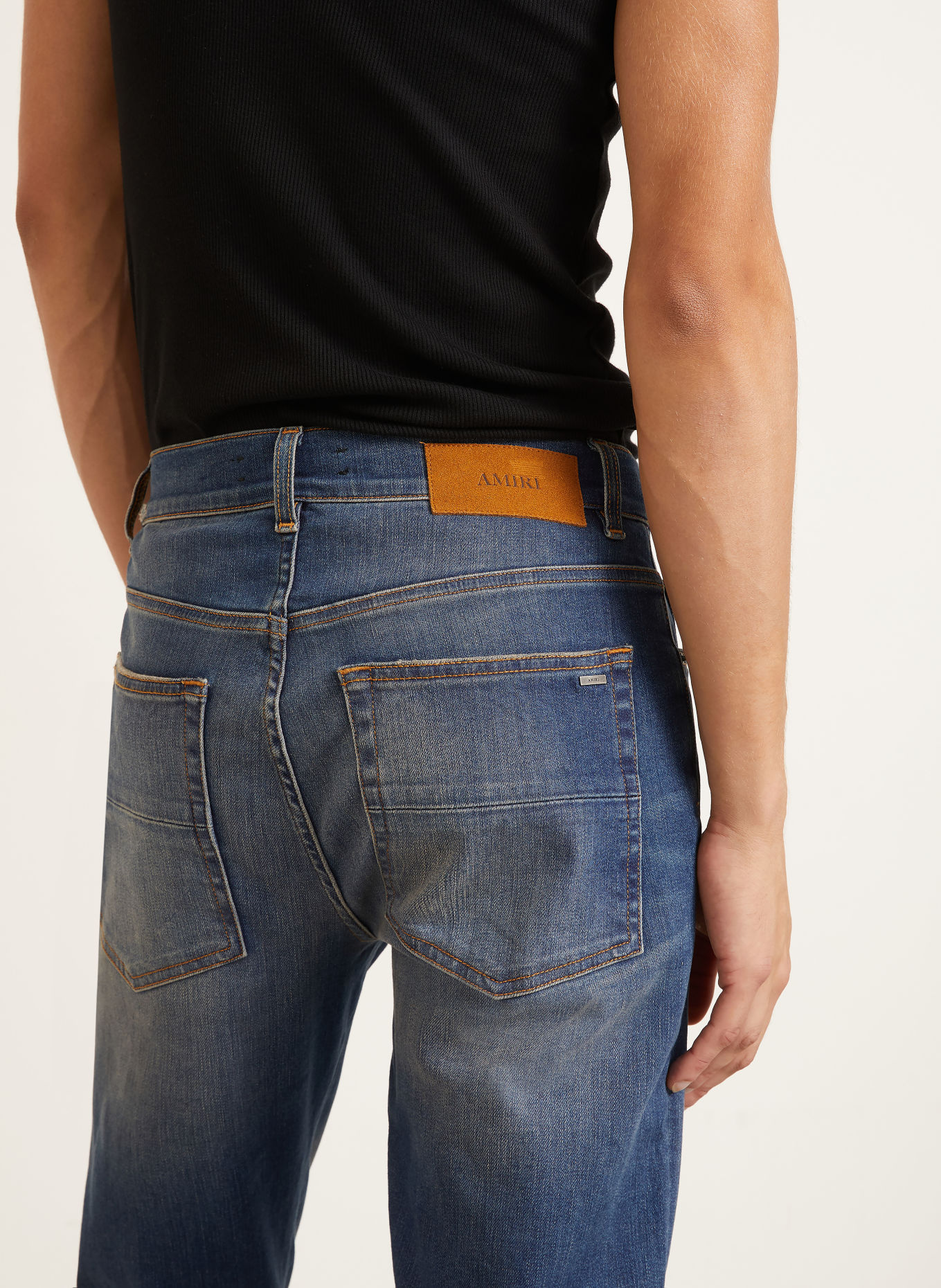 AMIRI Distressed jeans MX1 Skinny Fit: 004P Rich Indigo
