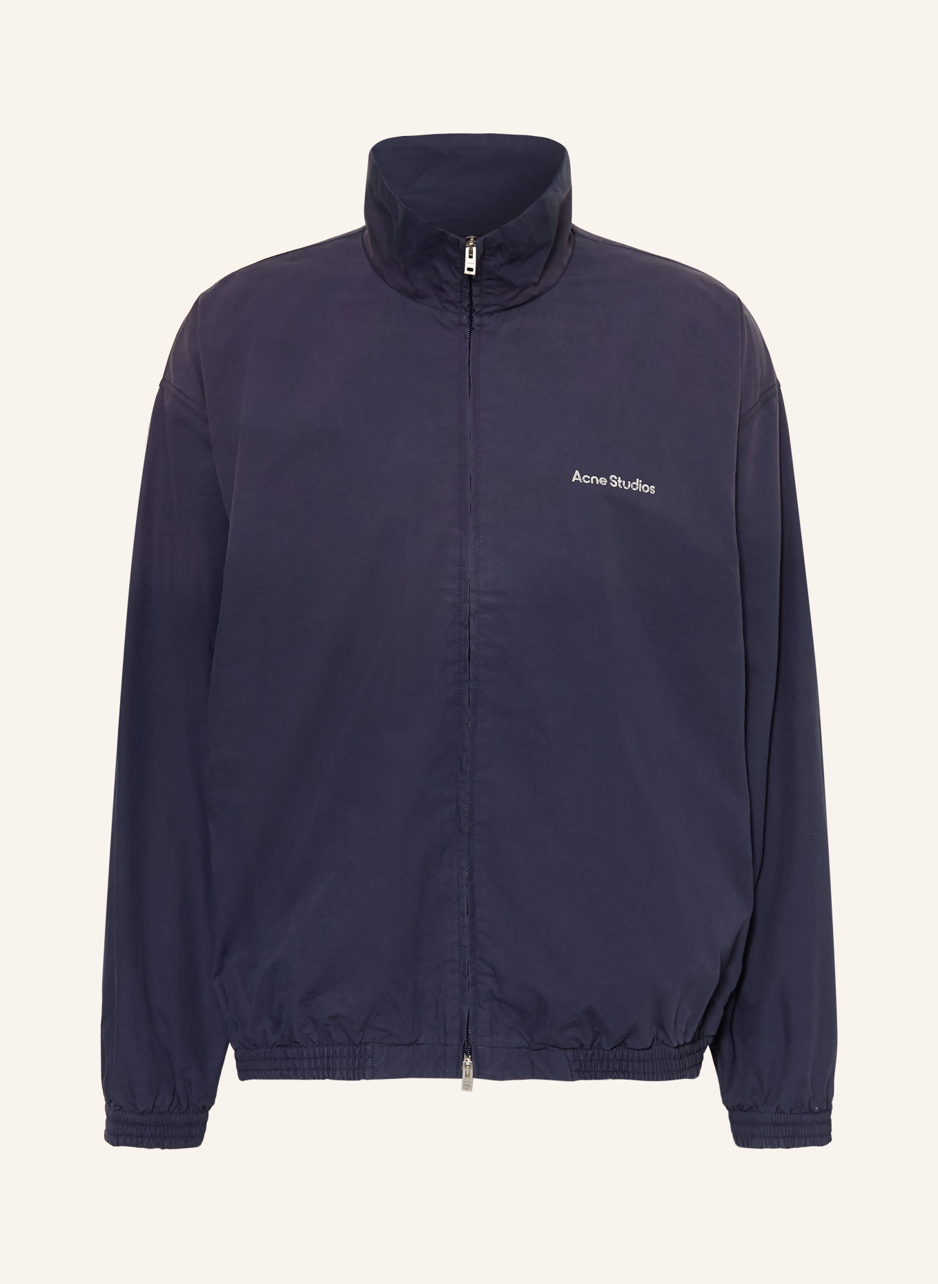 Acne Studios Blouson: DUNKELBLAU / WEISS