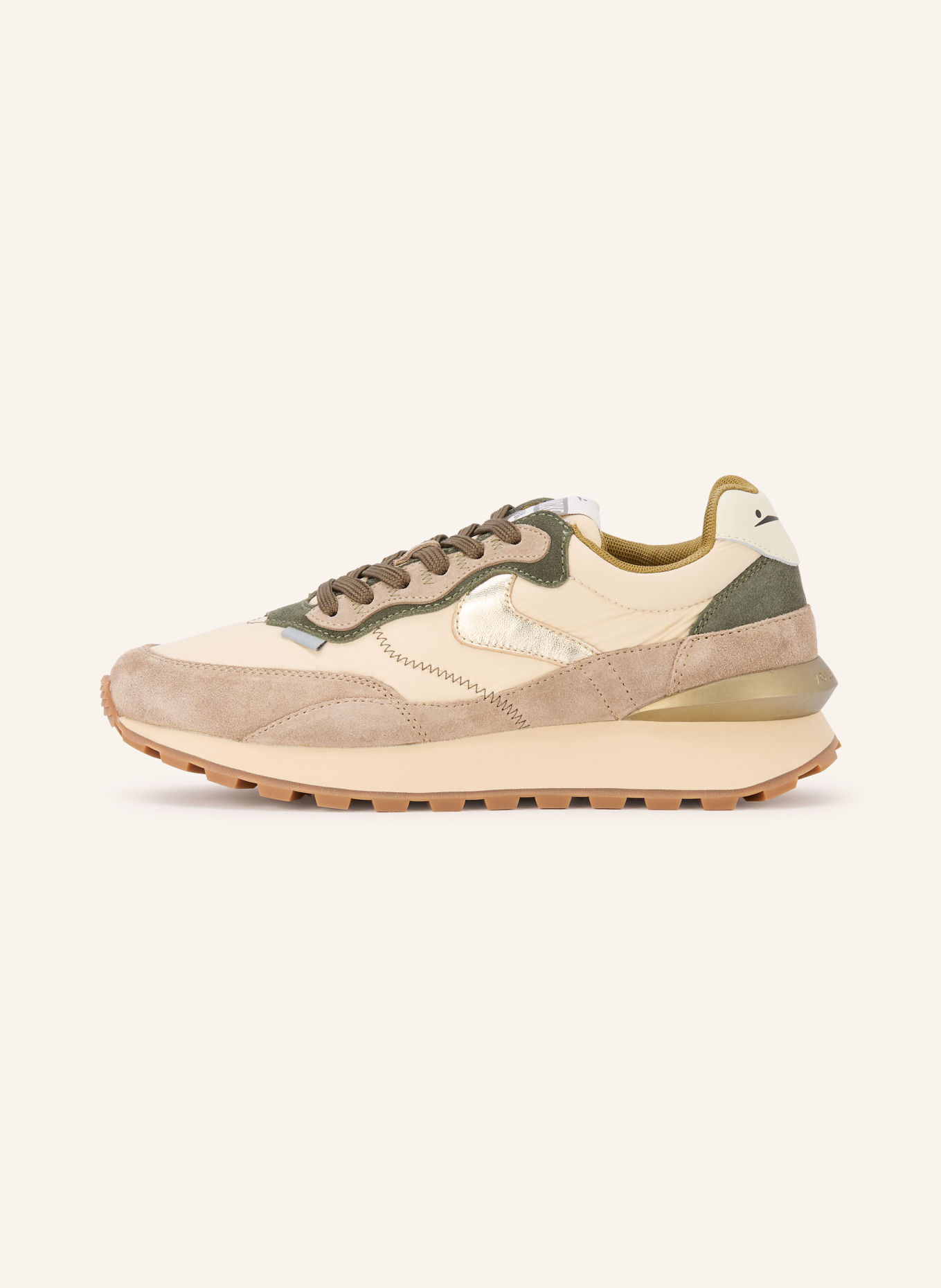 VOILE BLANCHE Sneakers QWARK HYPE: CRÈME / MARRON CLAIR / KAKI