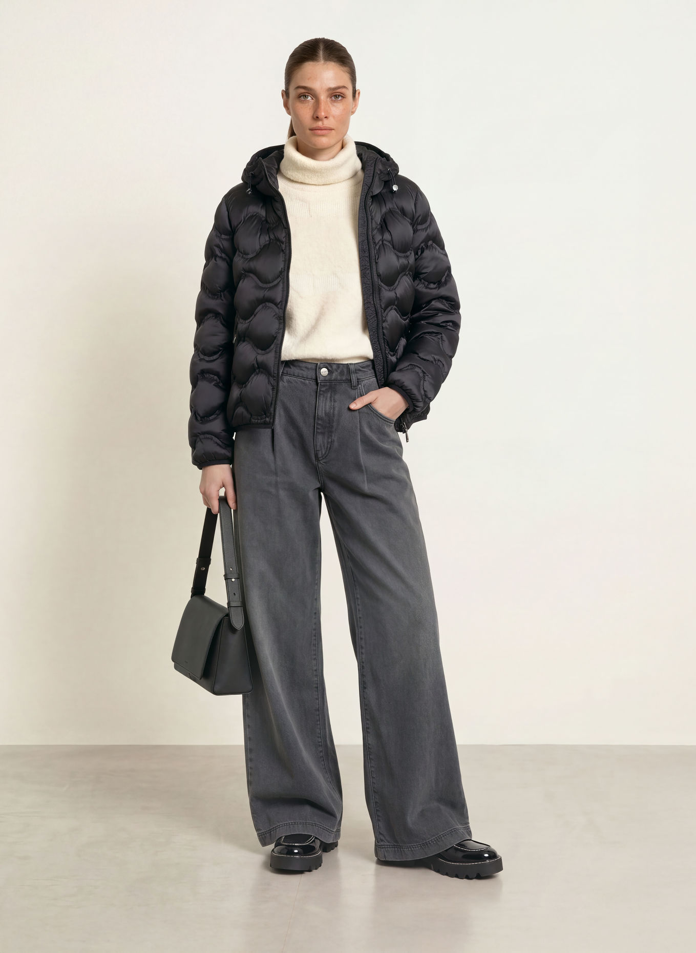 MARC CAIN Quilted jacket: 900 black new