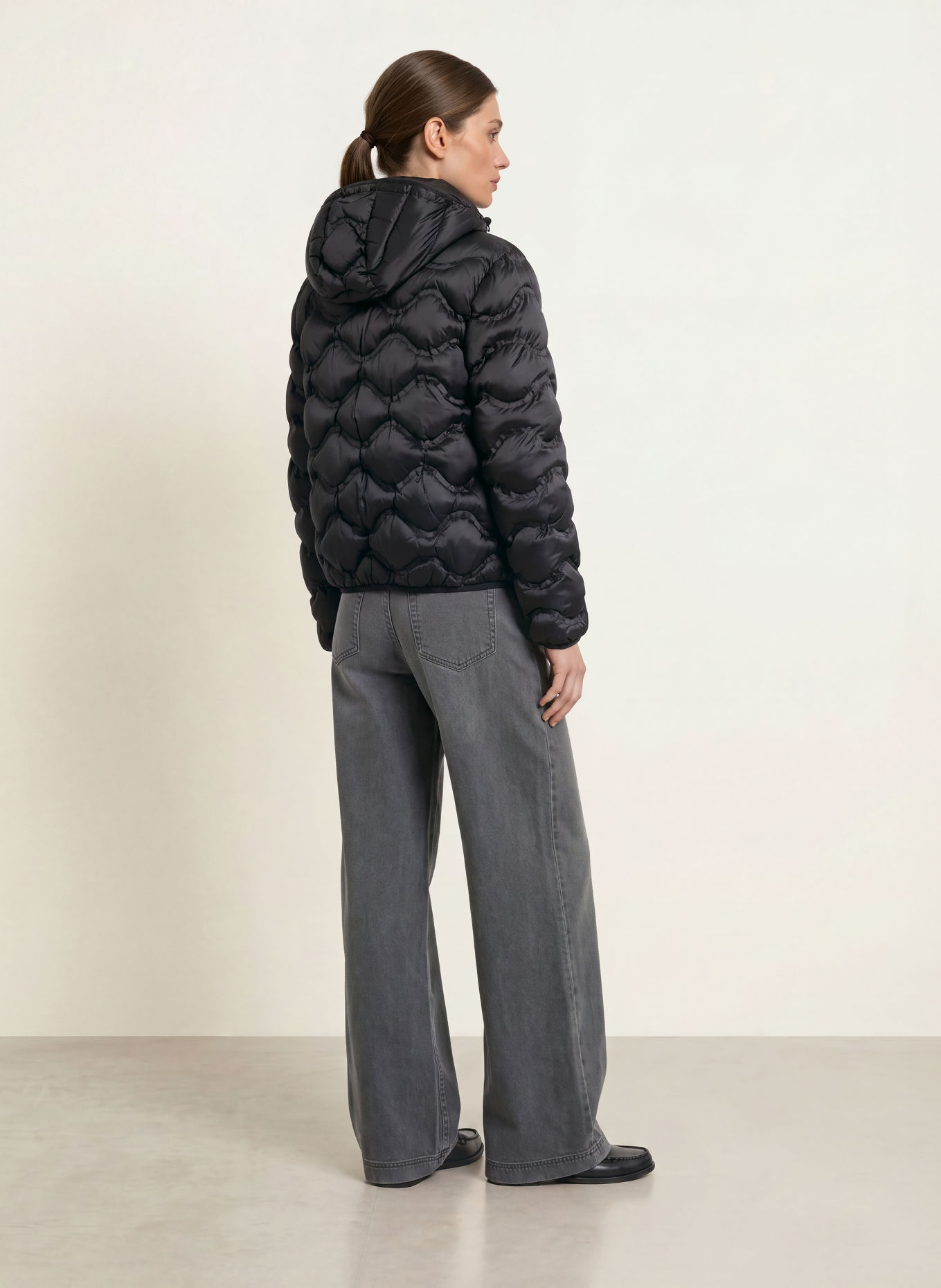 MARC CAIN Quilted jacket: 900 black new