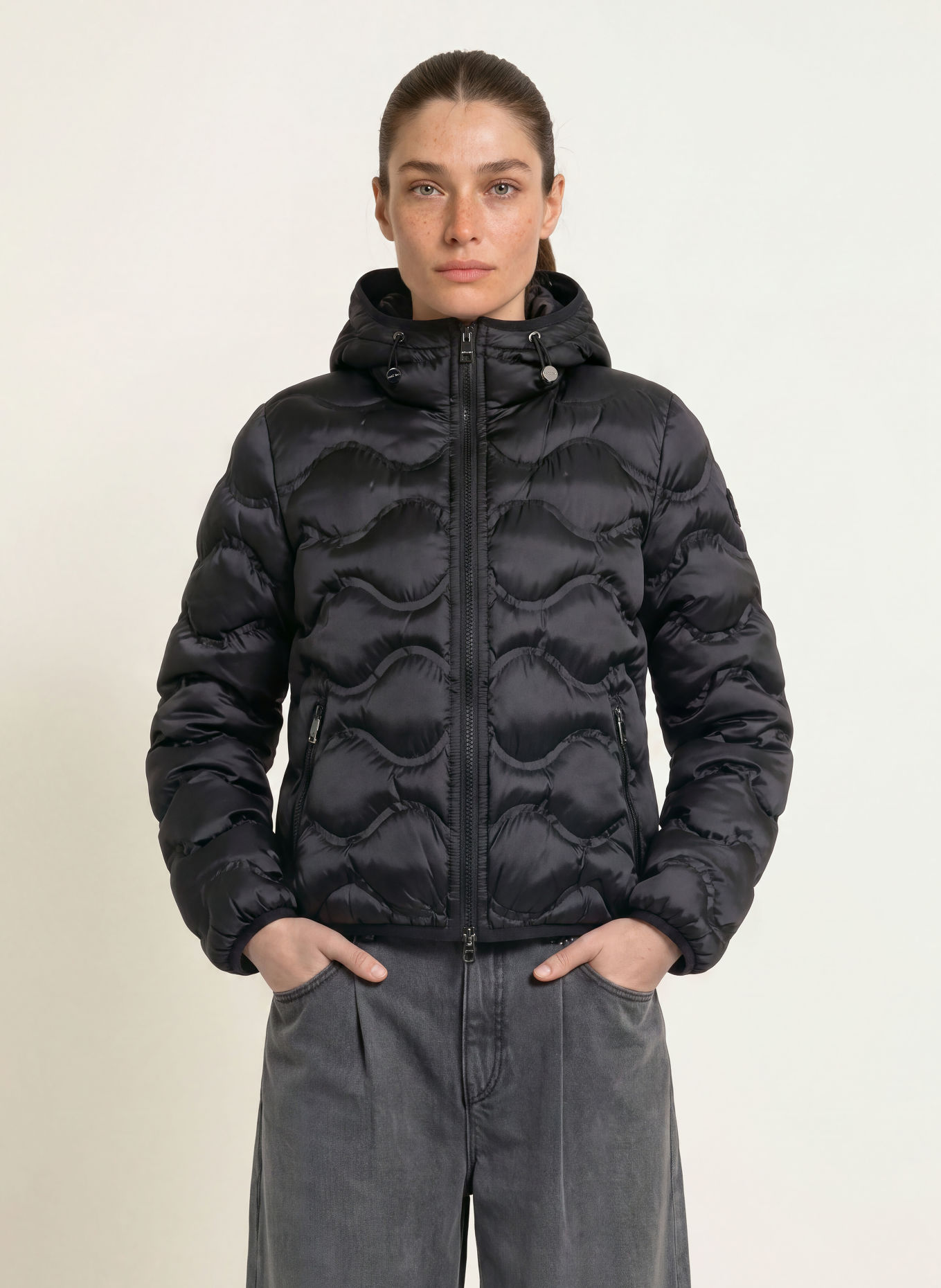 MARC CAIN Quilted jacket: 900 black new