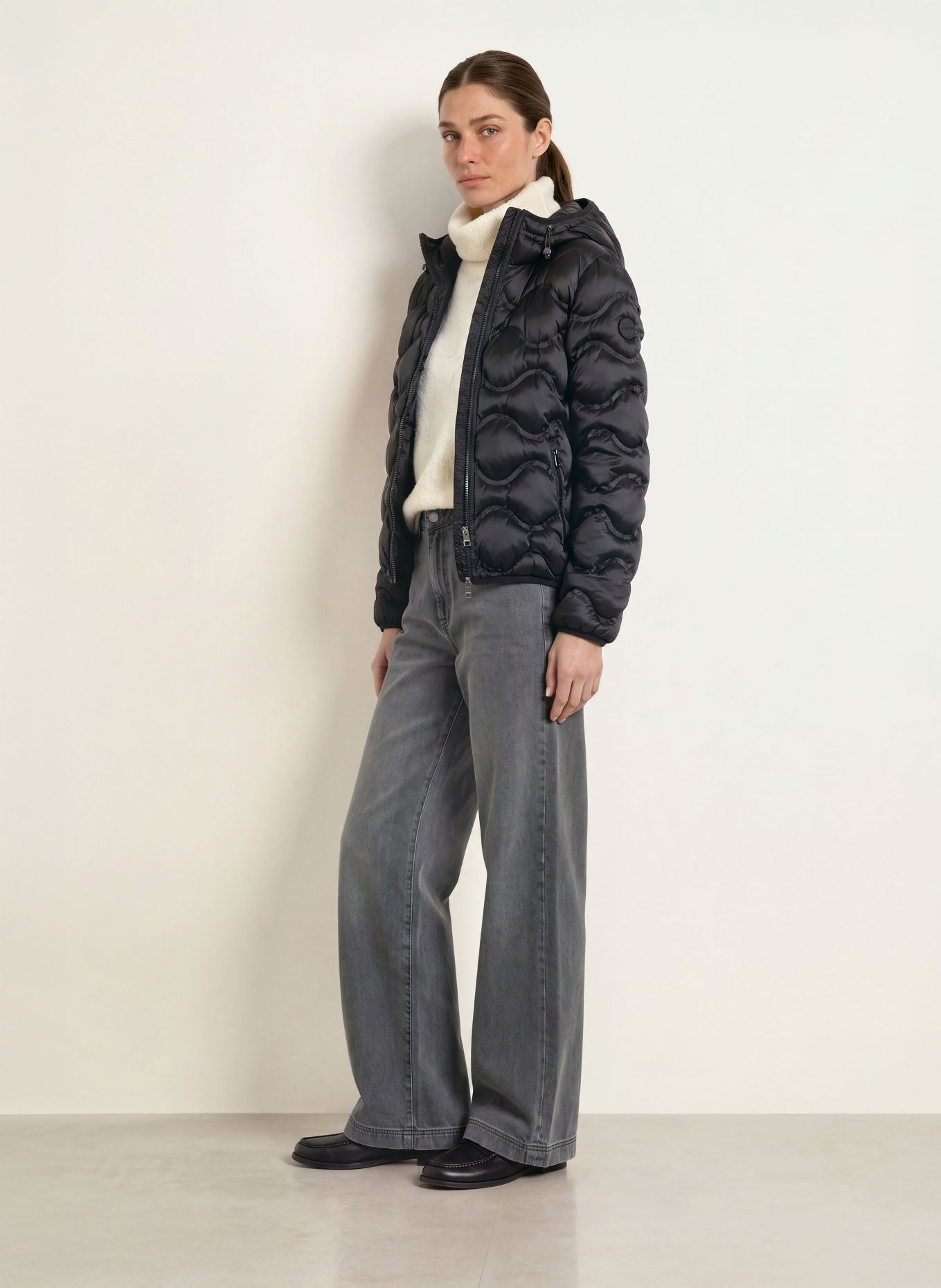 MARC CAIN Quilted jacket: 900 black new