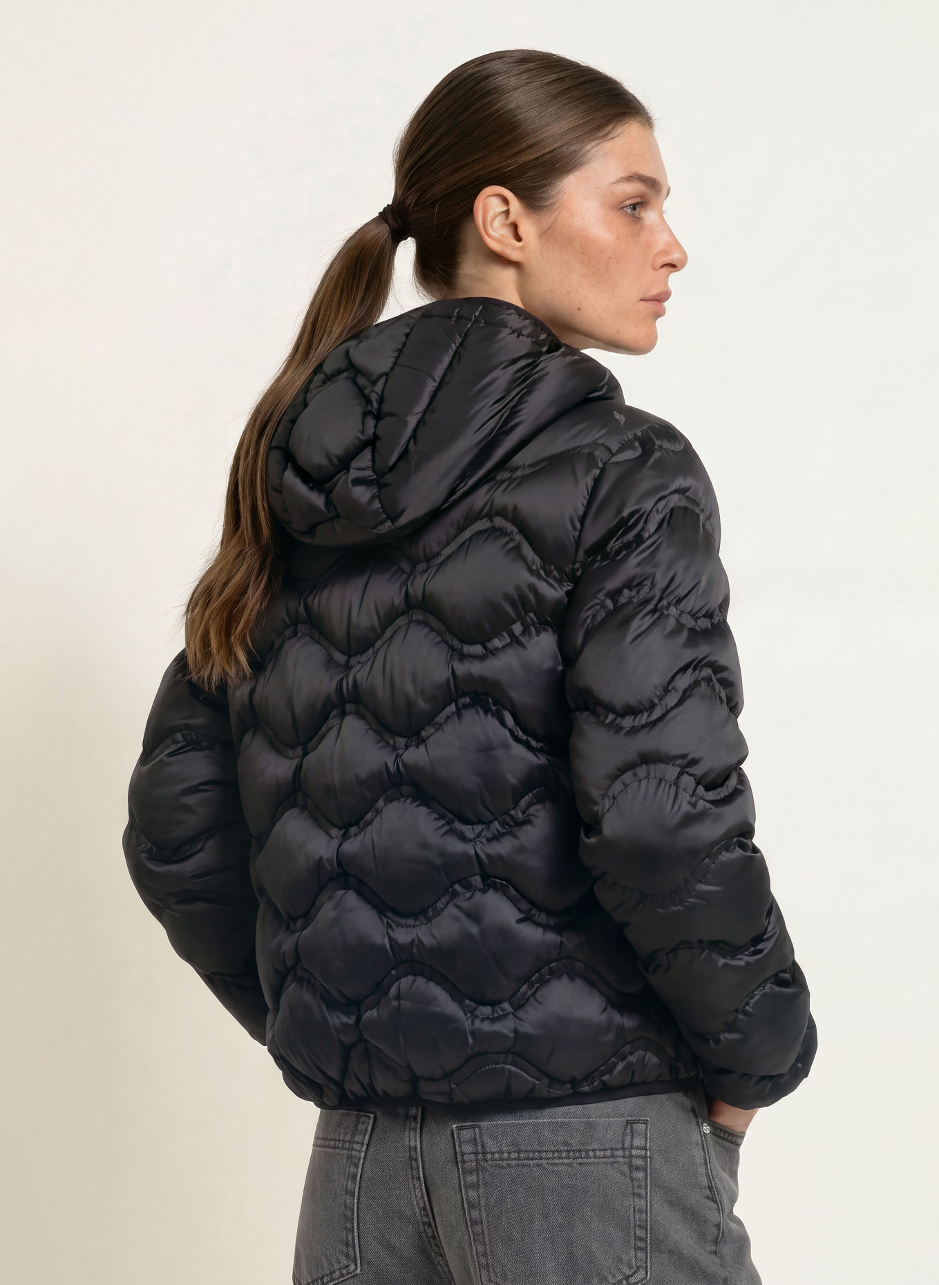 MARC CAIN Quilted jacket: 900 black new