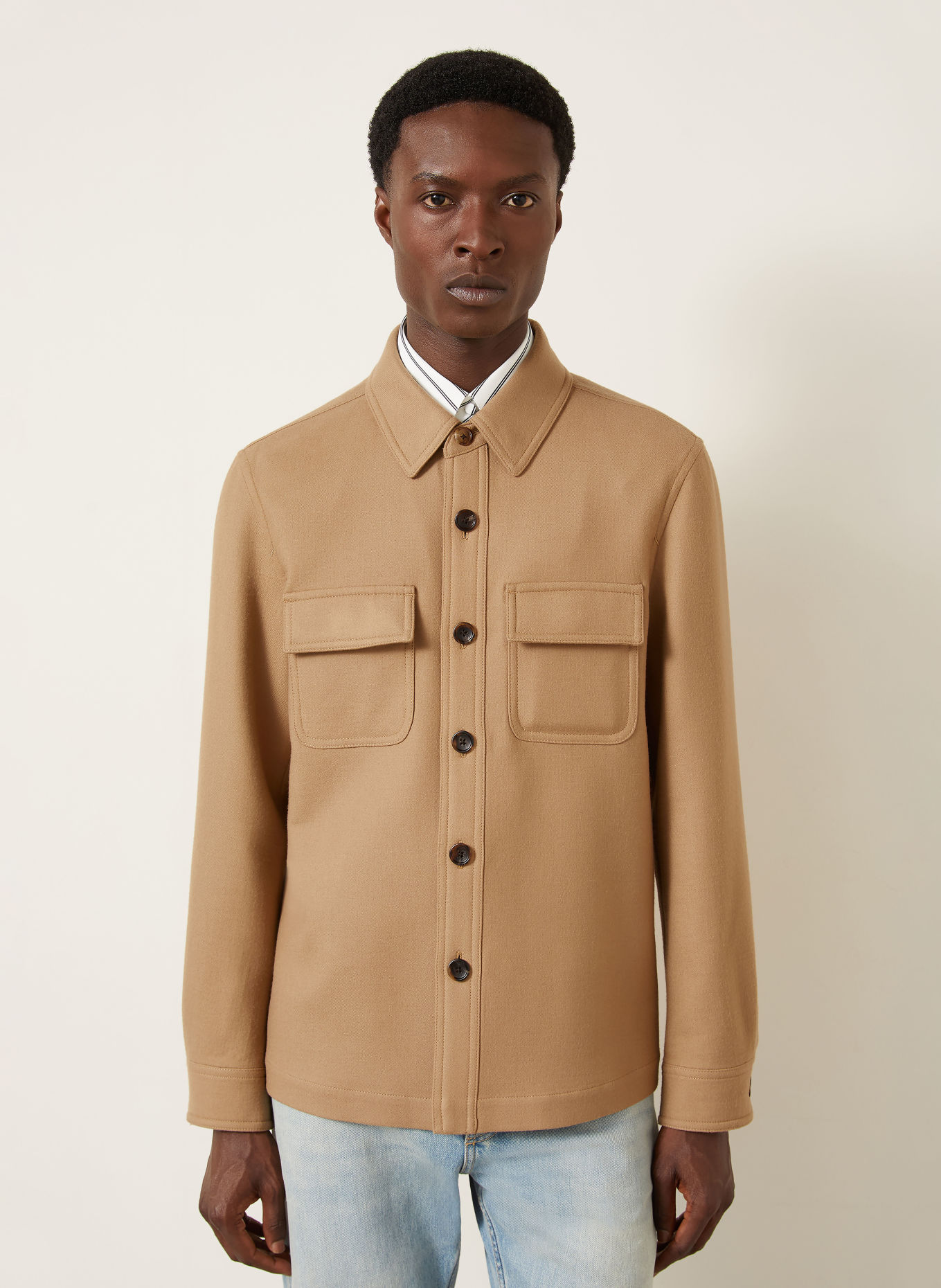TOM FORD Overshirt: LIGHT BROWN
