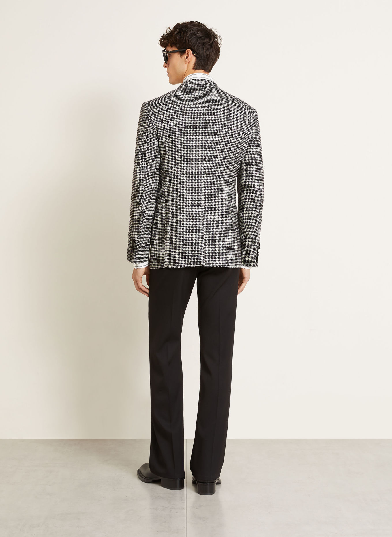 TOM FORD Colbert SHELTON Extra Slim Fit: ZWART / CRÈME / DONKERGRIJS