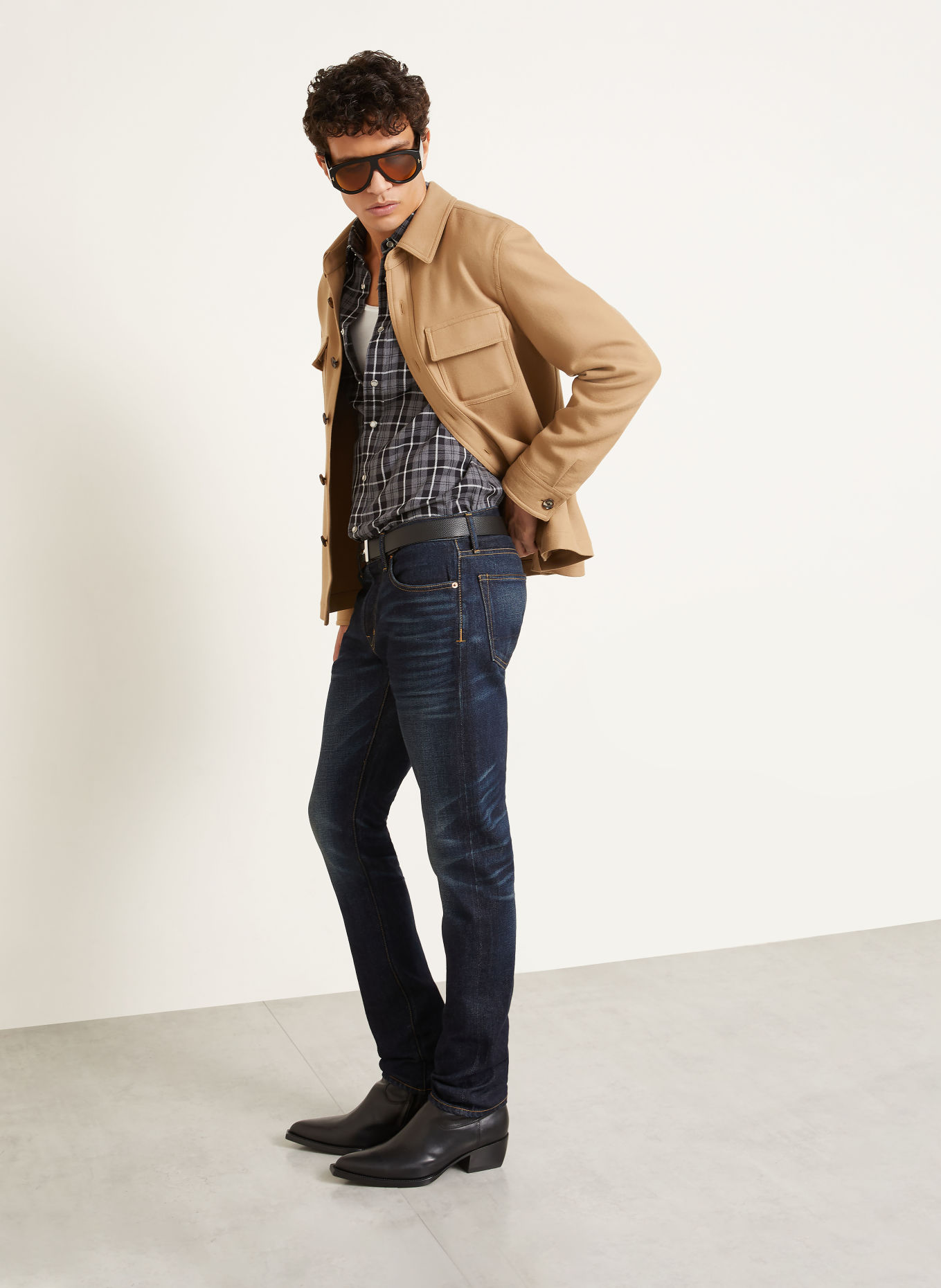 TOM FORD Džíny Slim Fit: UBO INDIGO