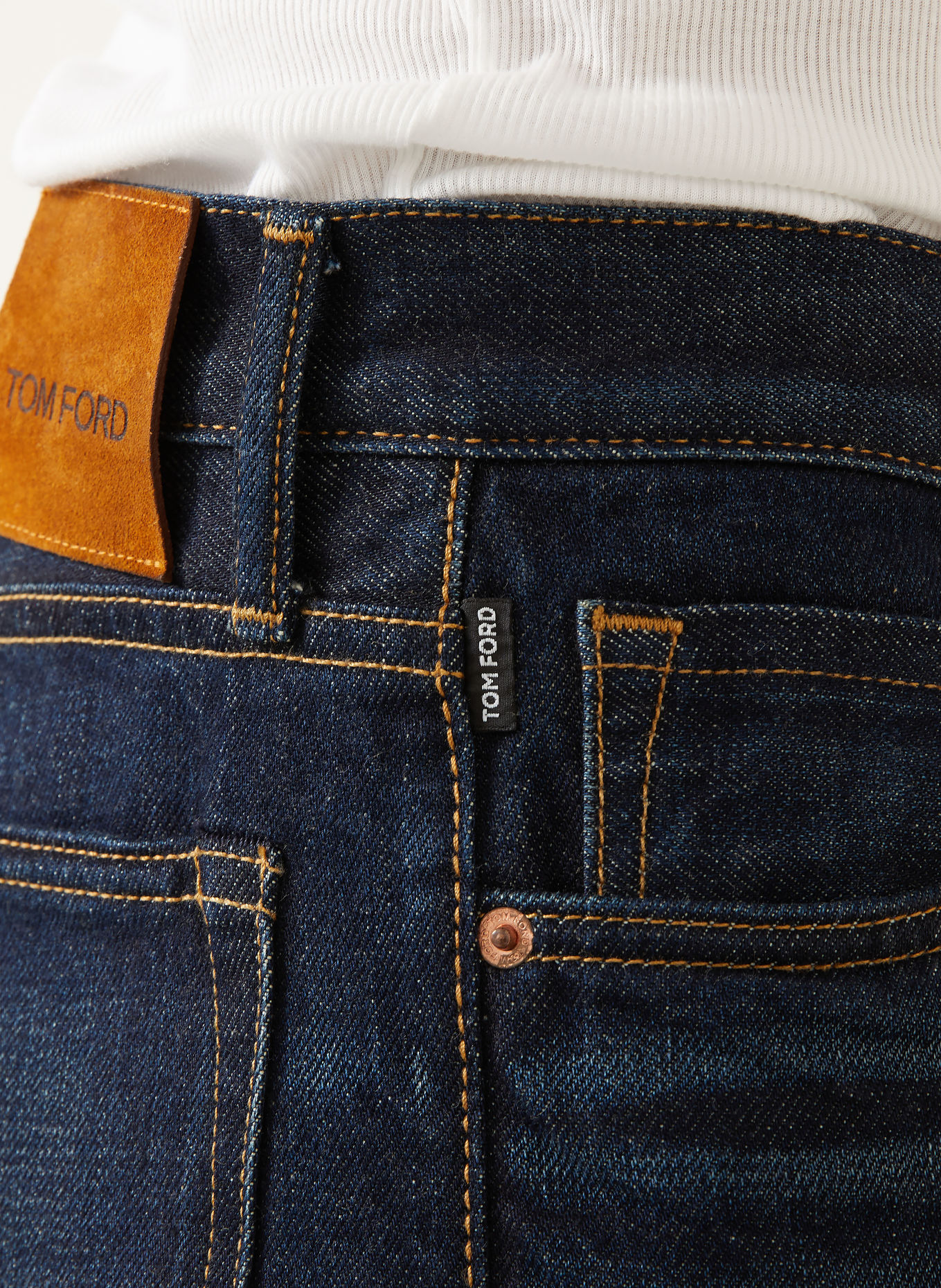 TOM FORD Džíny Slim Fit: UBO INDIGO