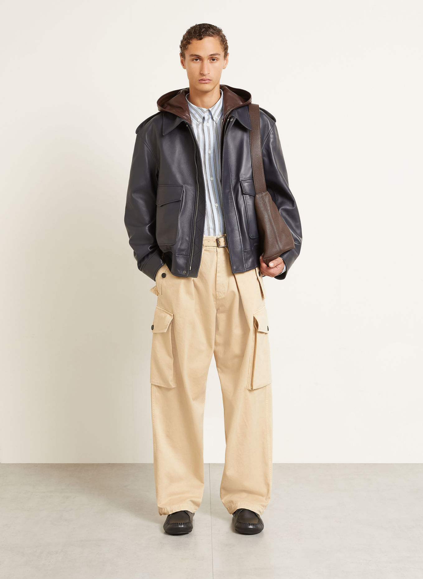 LOEWE Regular-Fit Cargo Trousers: BEIGE