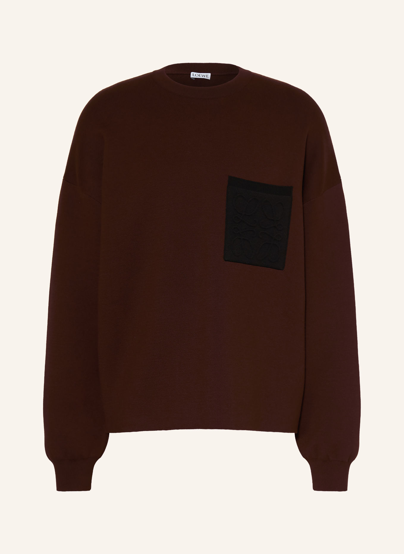 LOEWE Sweater: DARK BROWN / BLACK