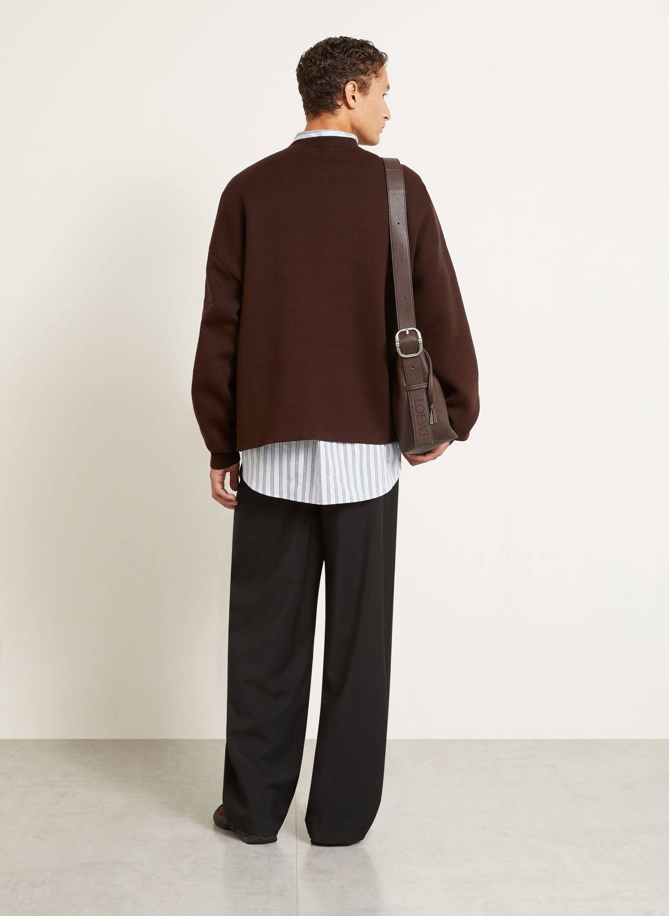 LOEWE Sweater: DARK BROWN / BLACK