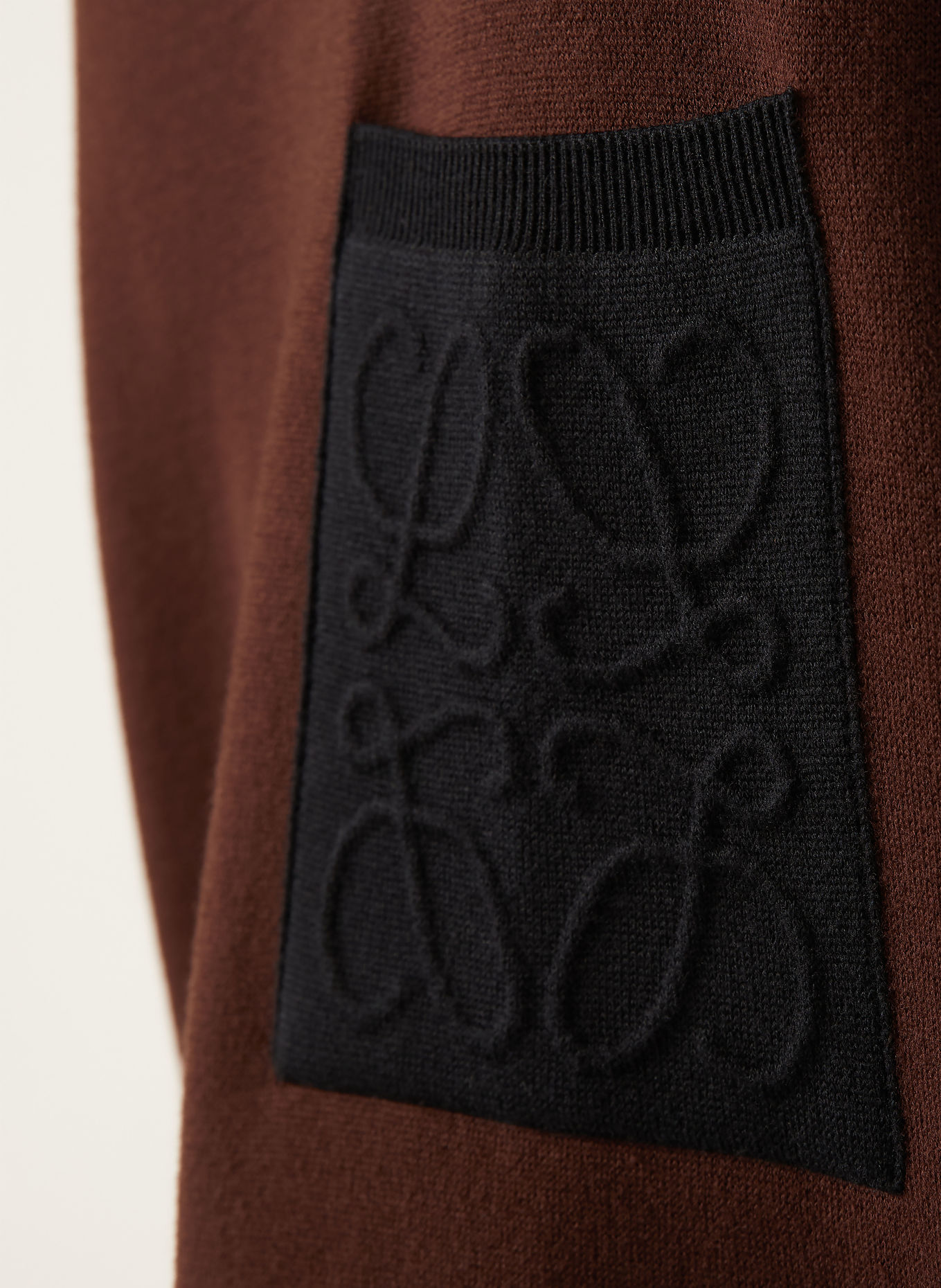 LOEWE Sweater: DARK BROWN / BLACK