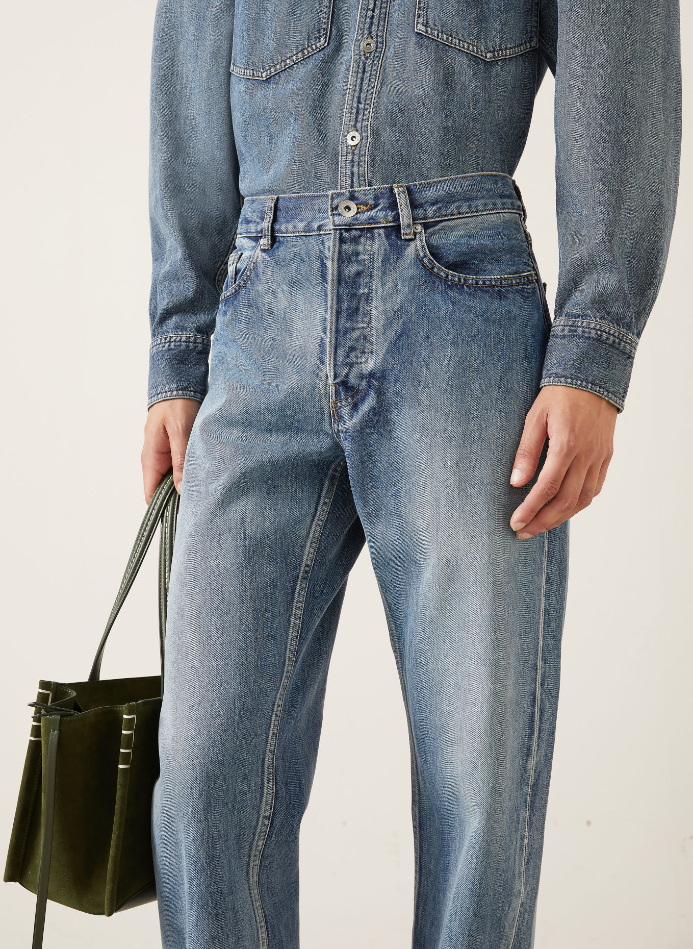 JW ANDERSON Straight-Fit Jeans: 172 MID BLUE