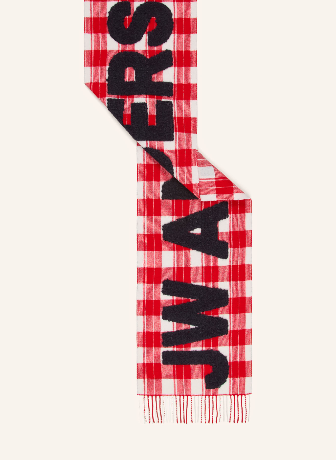 JW ANDERSON Scarves: RED / DARK BLUE / WHITE