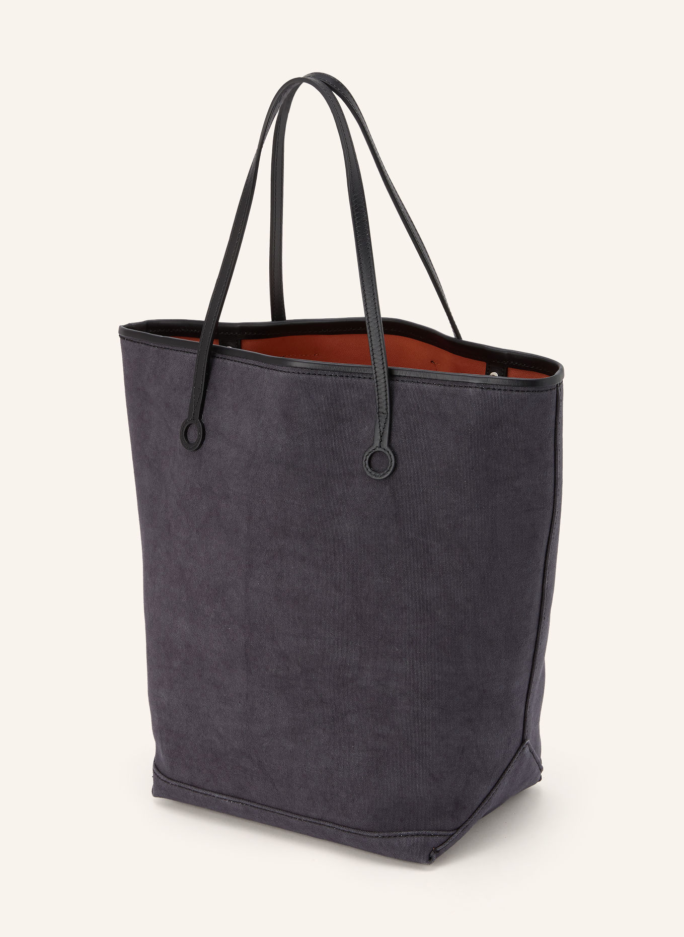 JW ANDERSON Shoppers ANCHOR LARGE Tote Bag: DARK BLUE