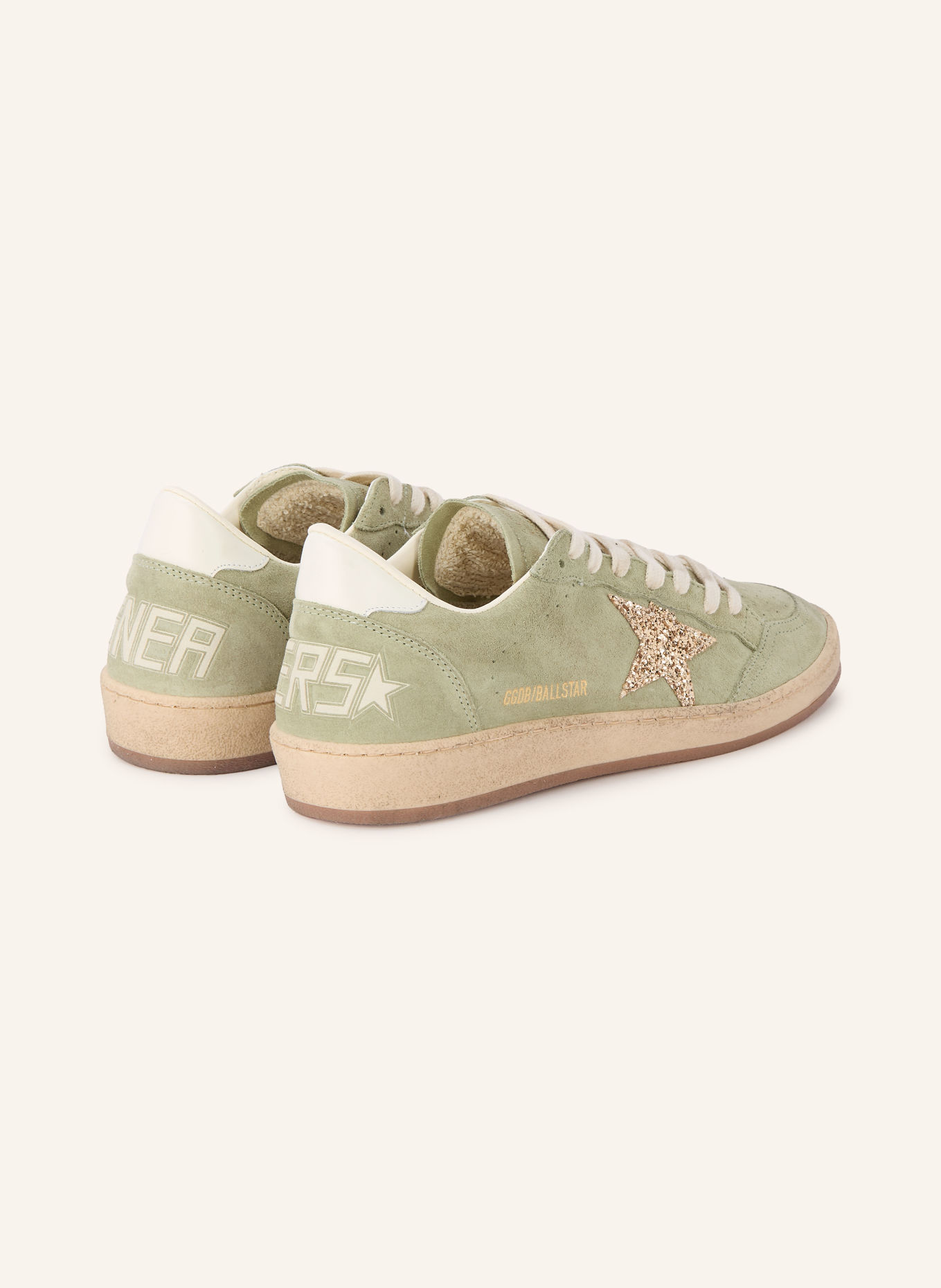 GOLDEN GOOSE Sneaker BALL STAR: HELLGRÜN / GOLD