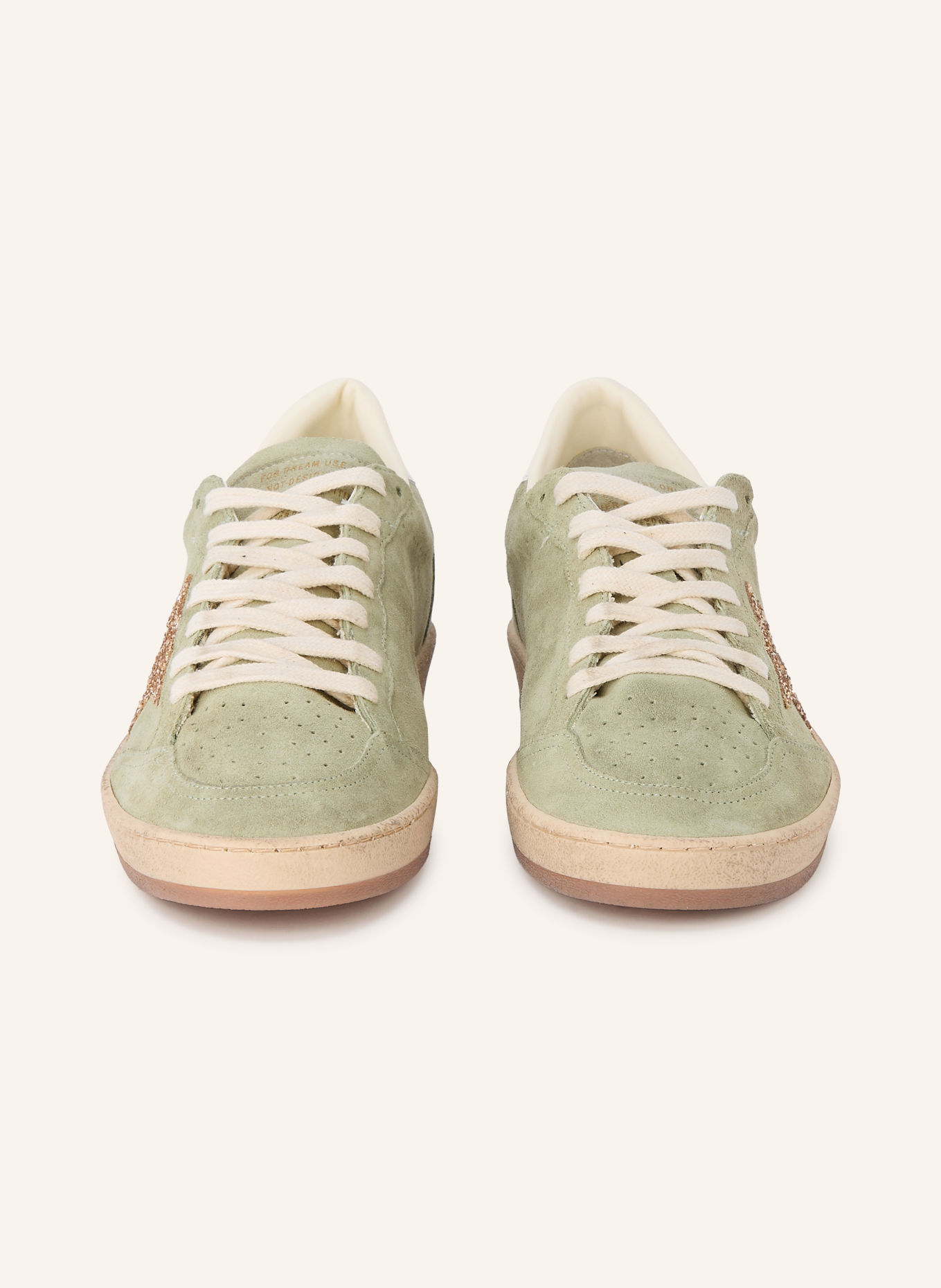 GOLDEN GOOSE Sneaker BALL STAR: HELLGRÜN / GOLD