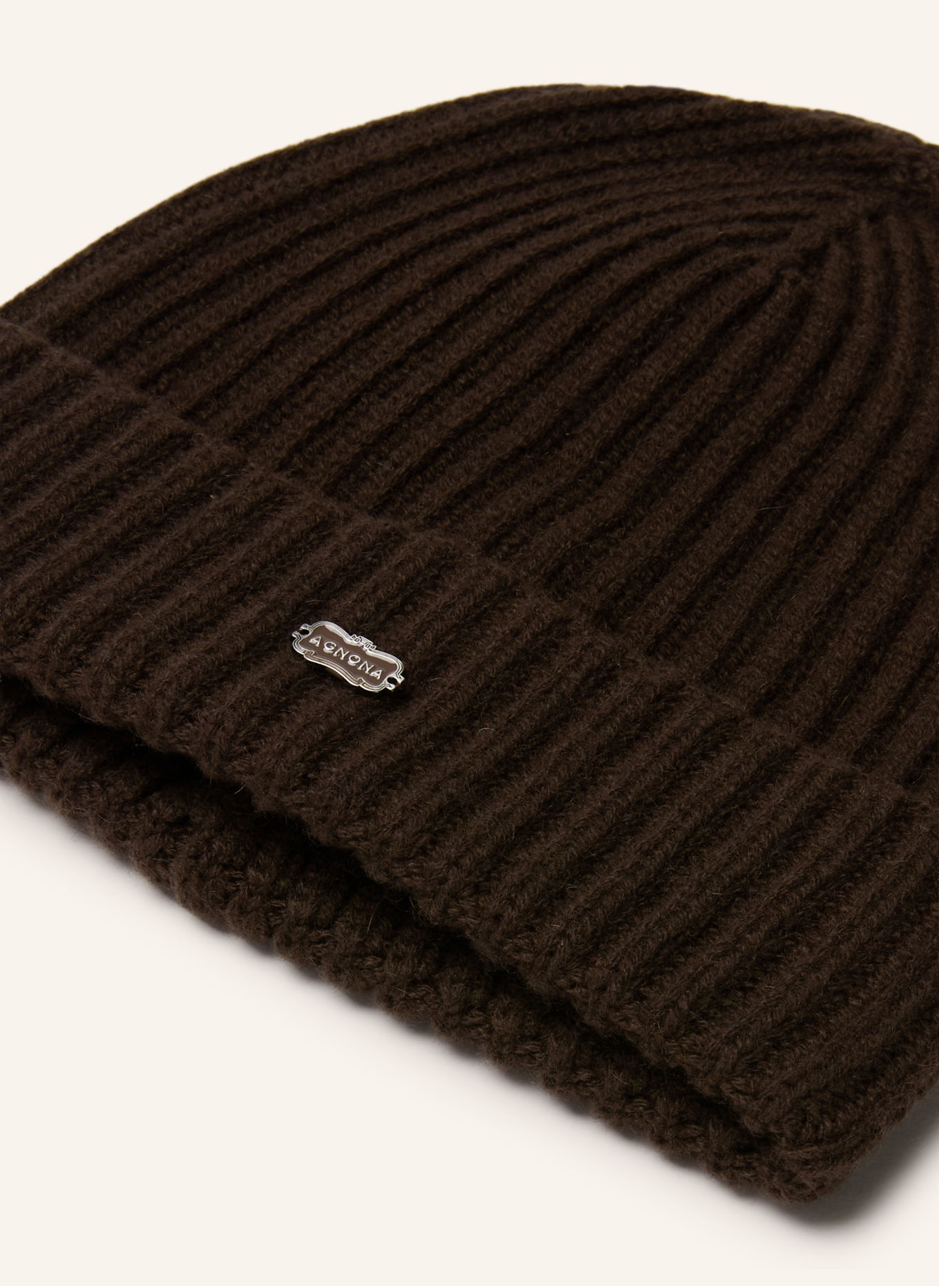 AGNONA Cashmere Hat: OLIVE