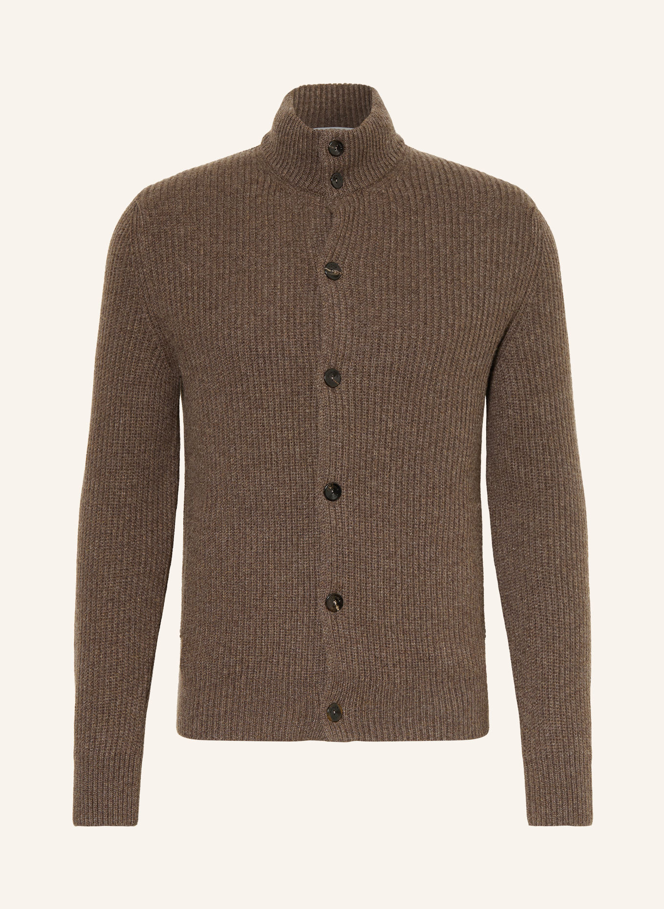 AGNONA Cashmere cardigan: DARK BROWN