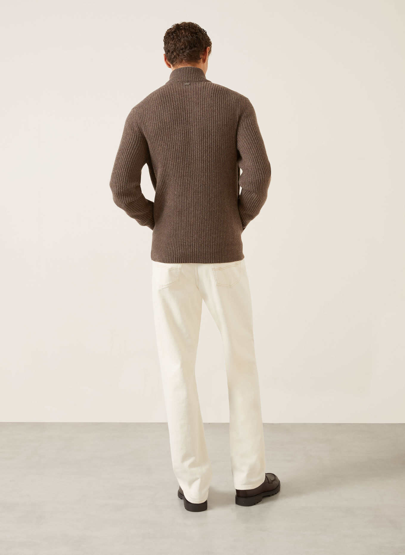 AGNONA Cashmere cardigan: DARK BROWN