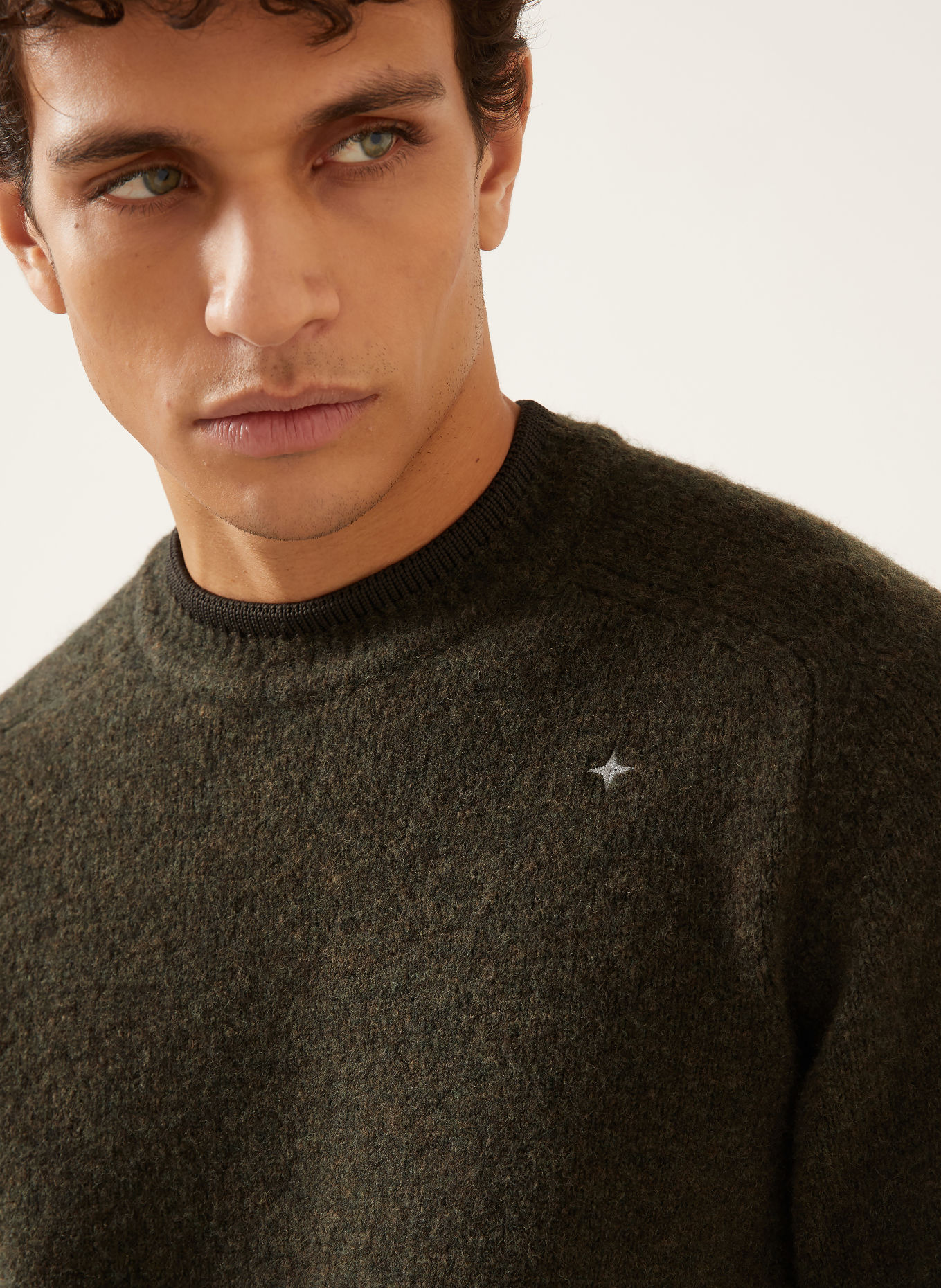 STONE ISLAND Svetr STELLINA: OLIVOVÁ
