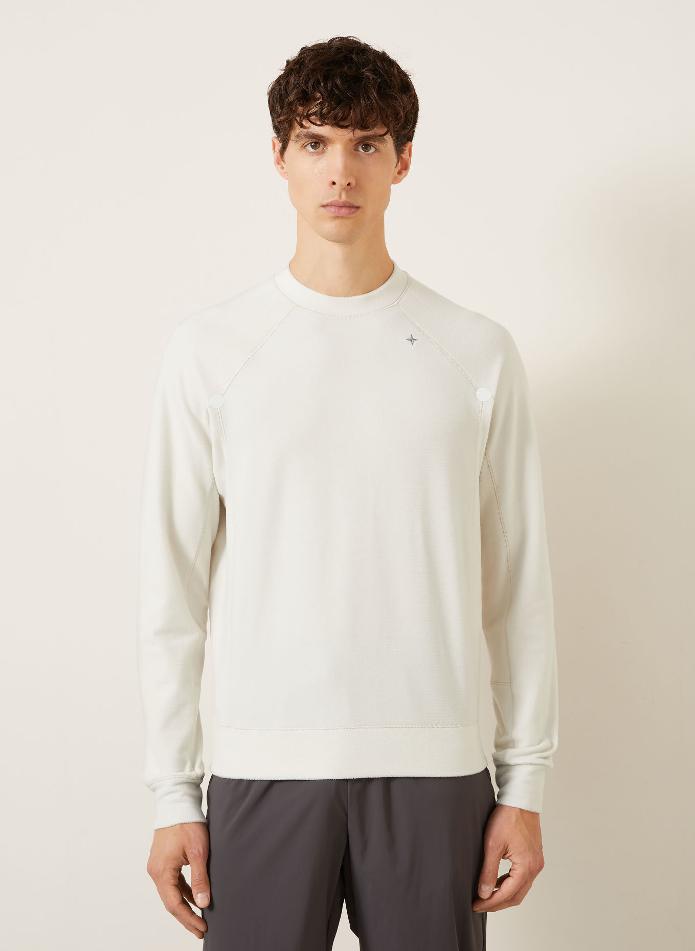 STONE ISLAND Fleece-shirt STELLINA: CRÈME