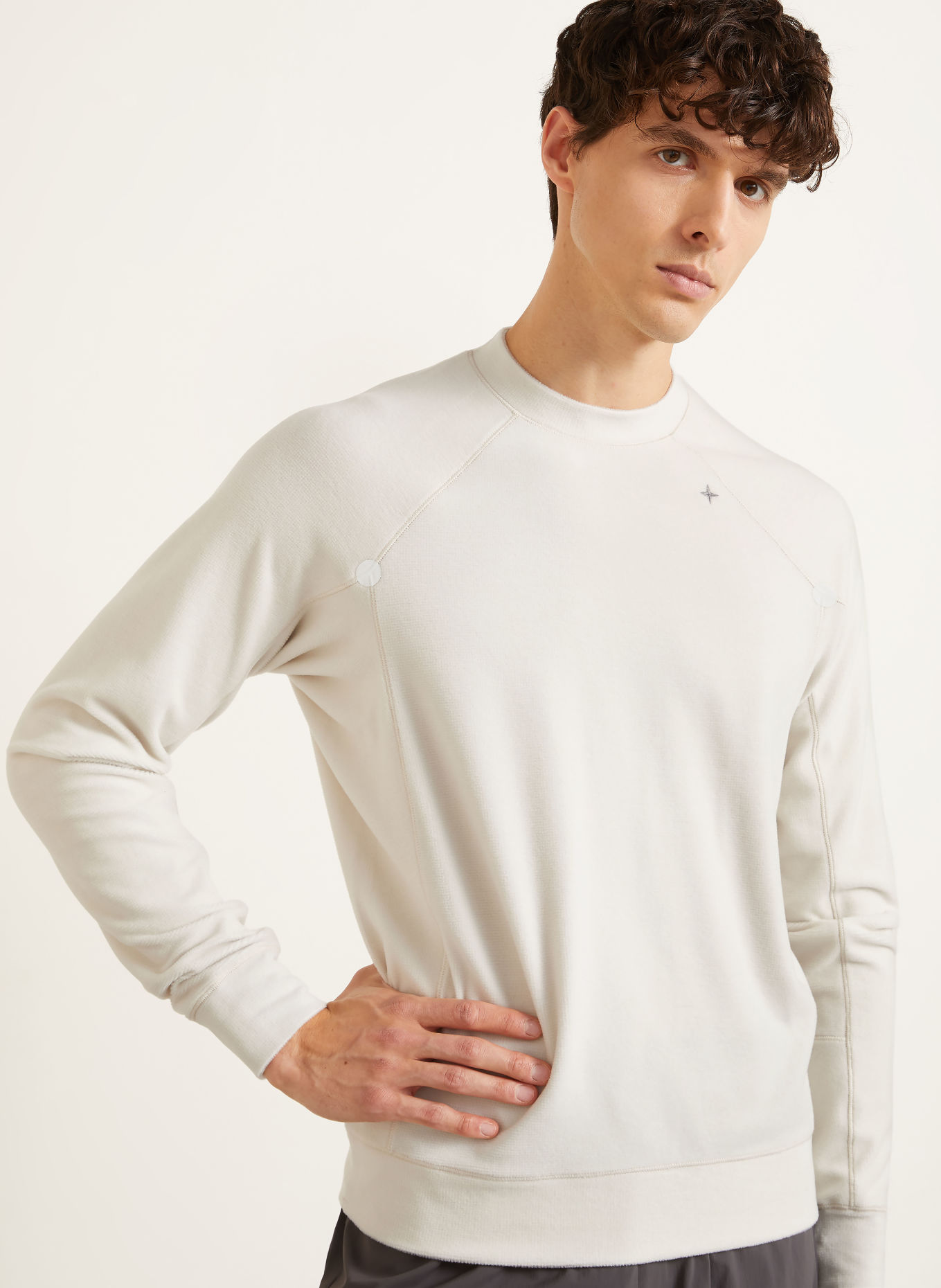 STONE ISLAND Fleece-shirt STELLINA: CRÈME