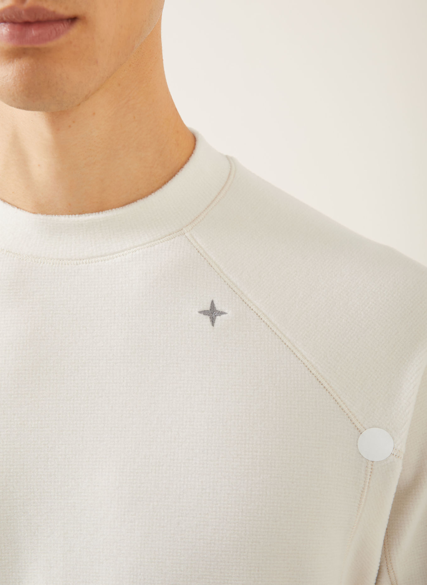 STONE ISLAND Fleece-shirt STELLINA: CRÈME