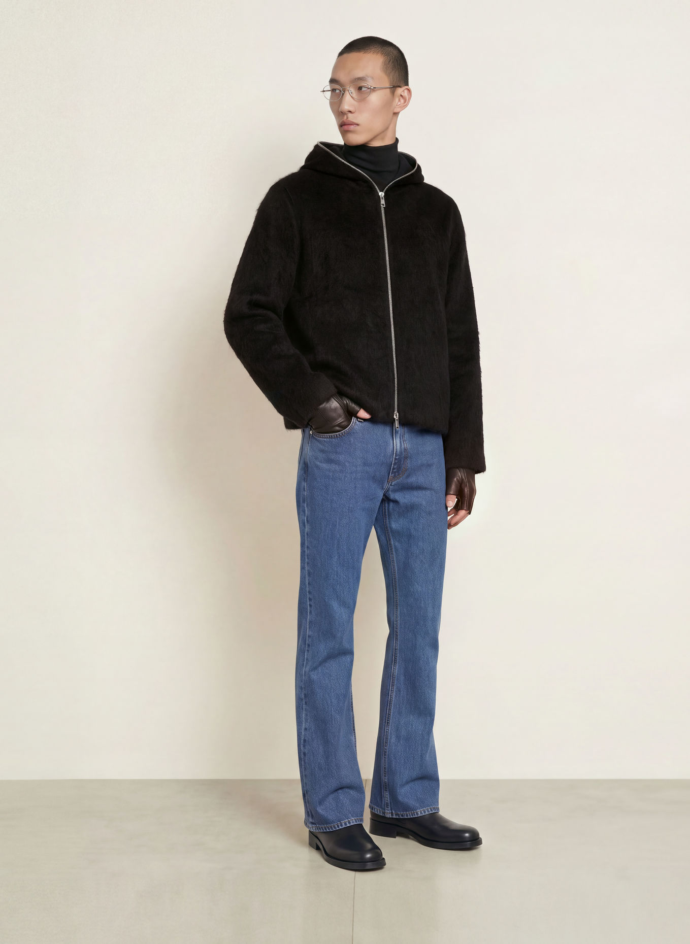 OUR LEGACY Kunstfell-Jacke: SCHWARZ